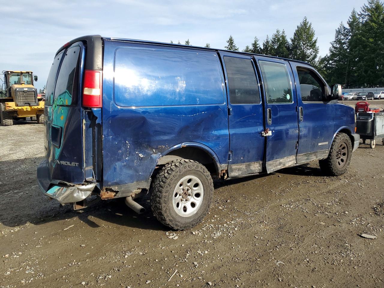 2003 Gmc Savana G2500 Blue vin: 1GTFH25T031149170