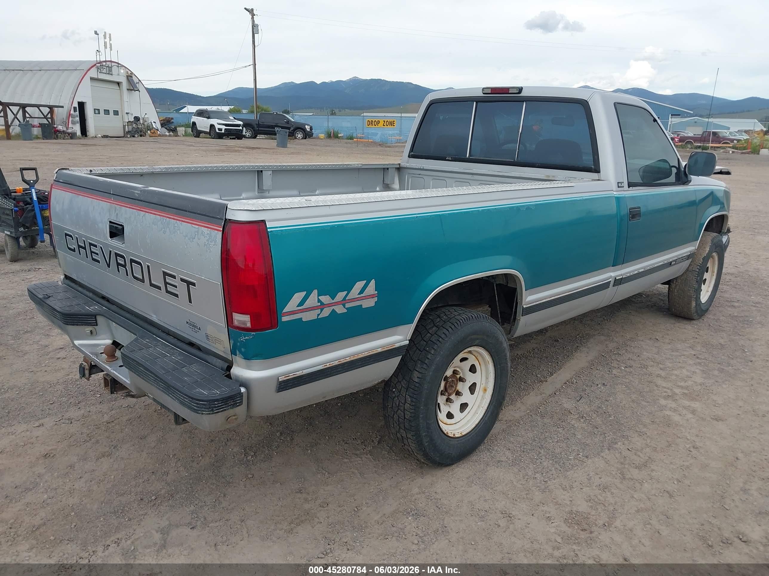 1994 Gmc Sierra K2500 Green vin: 1GTFK24K8RE534634