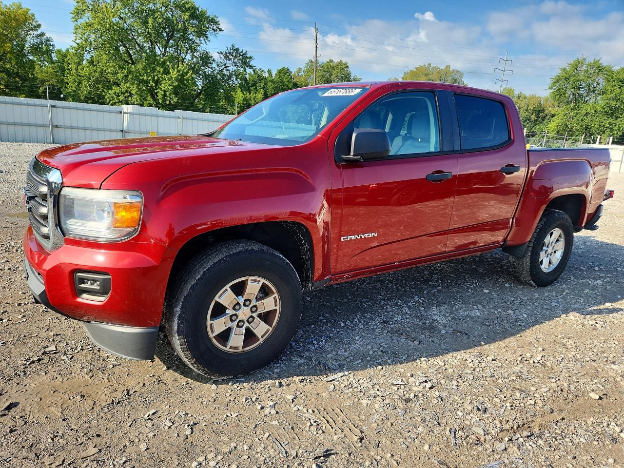 2015 Gmc Canyon Red vin: 1GTG5AEA5F1202875