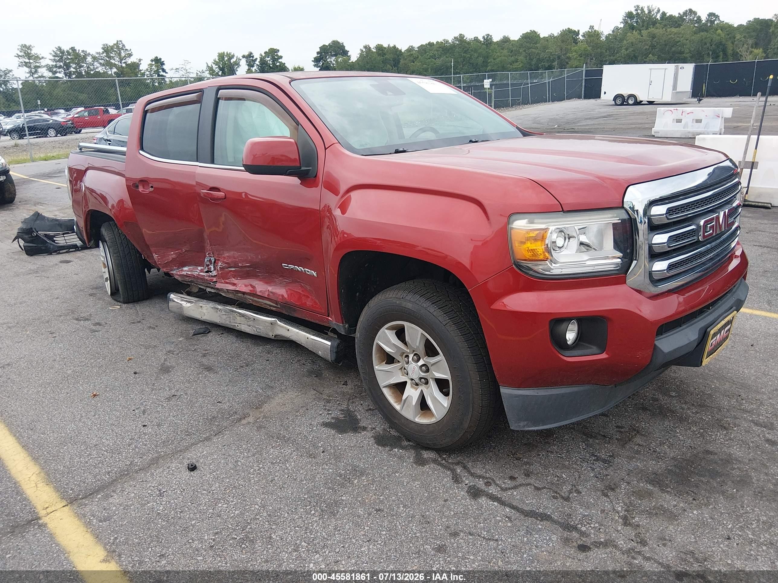 2015 Gmc Canyon 2wd Sle Burgundy vin: 1GTG5BE30F1248699