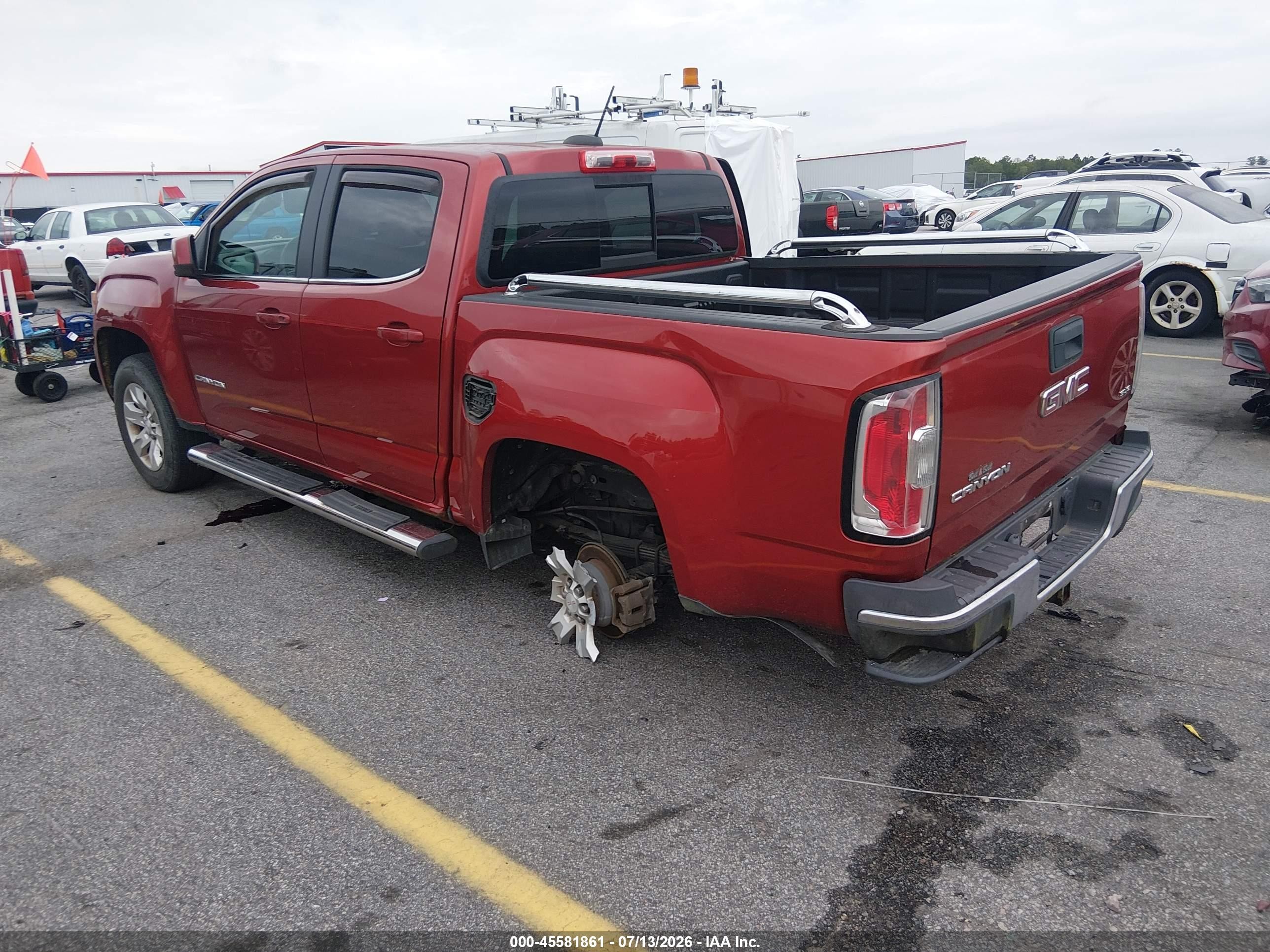 2015 Gmc Canyon 2wd Sle Burgundy vin: 1GTG5BE30F1248699