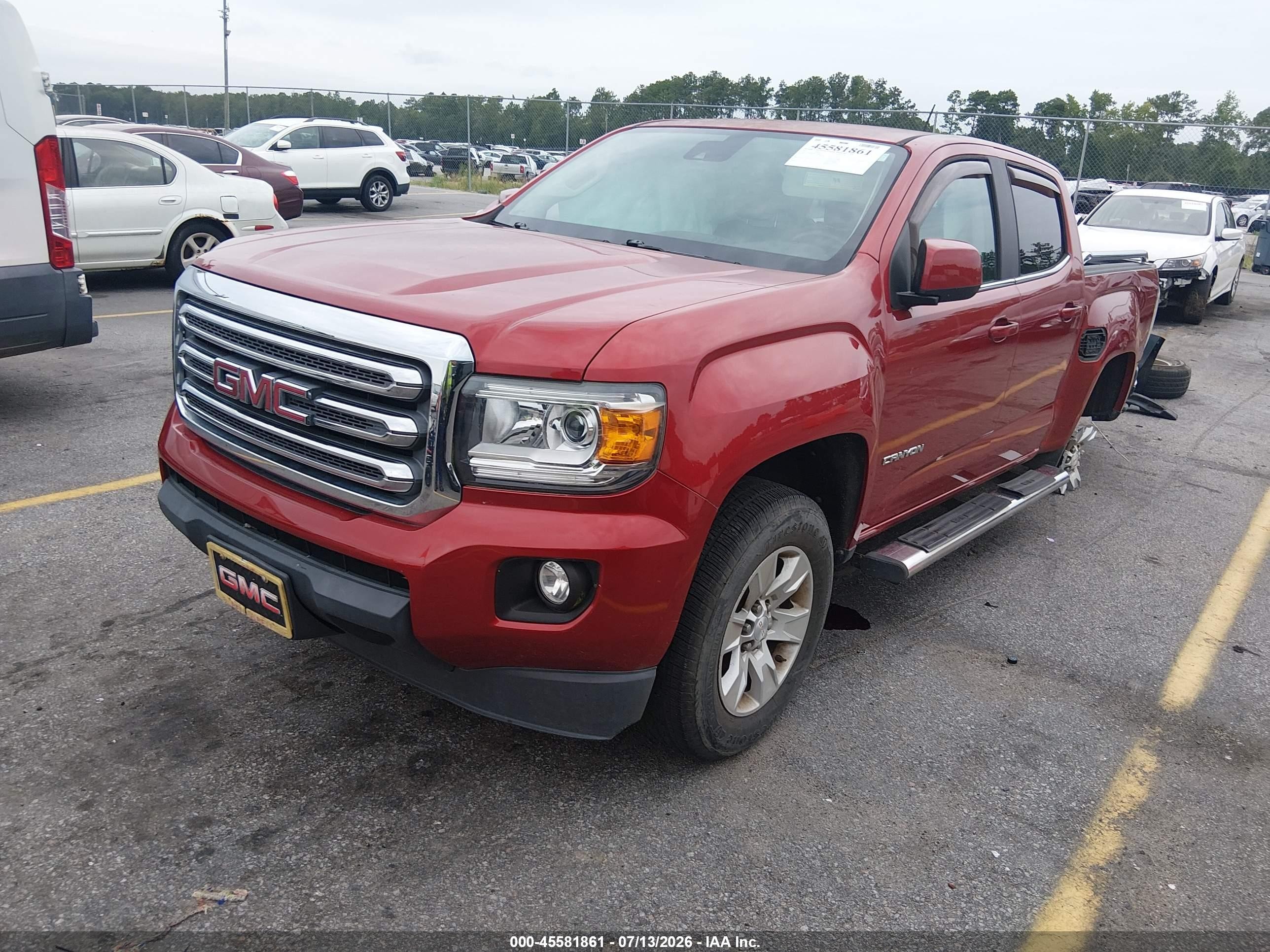 2015 Gmc Canyon 2wd Sle Burgundy vin: 1GTG5BE30F1248699