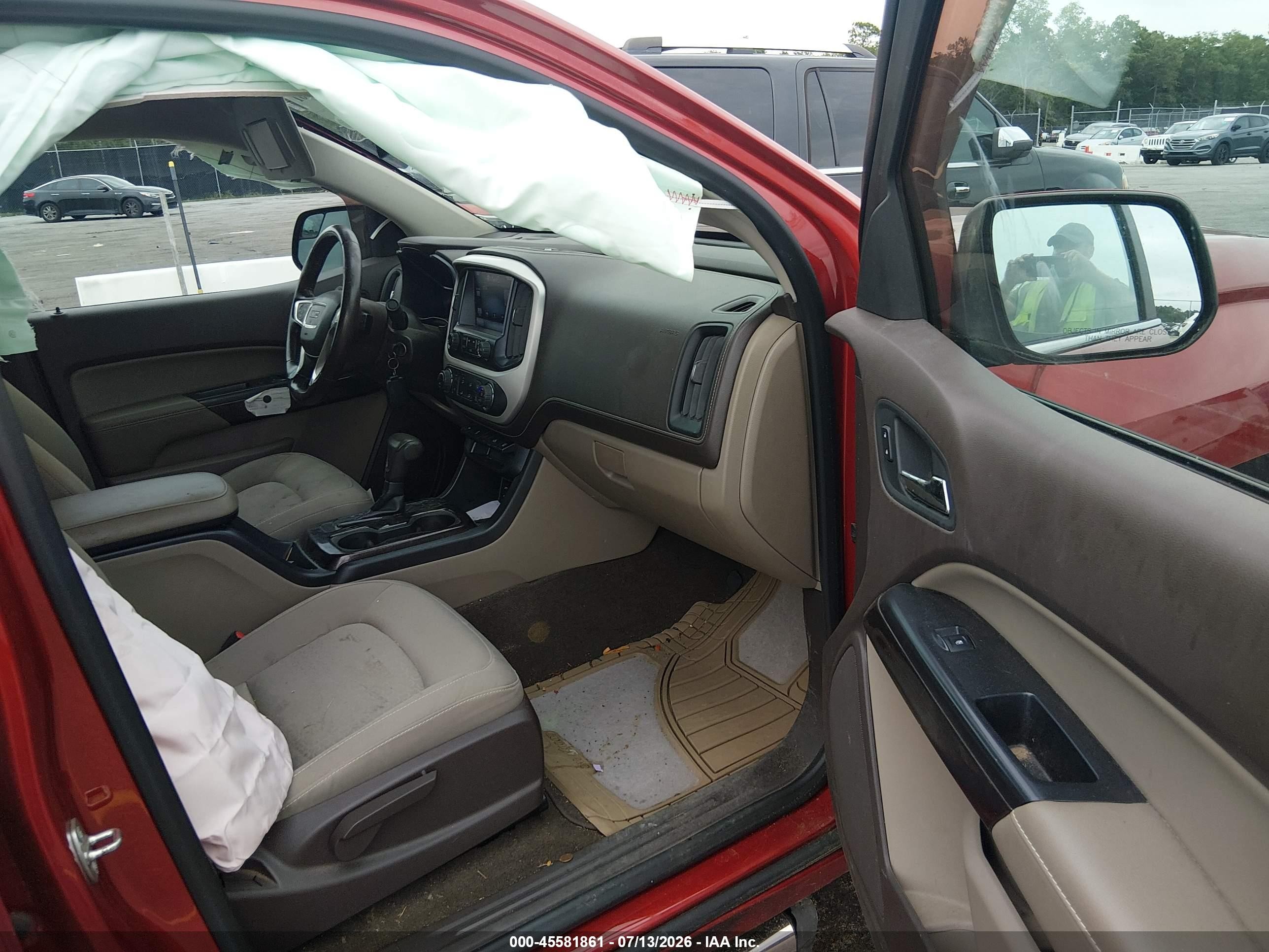 2015 Gmc Canyon 2wd Sle Burgundy vin: 1GTG5BE30F1248699