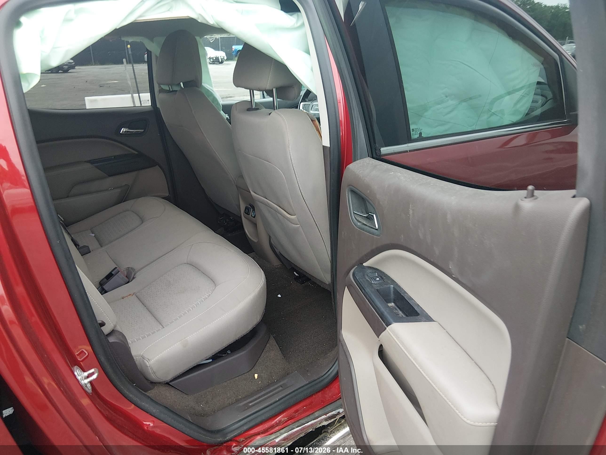 2015 Gmc Canyon 2wd Sle Burgundy vin: 1GTG5BE30F1248699