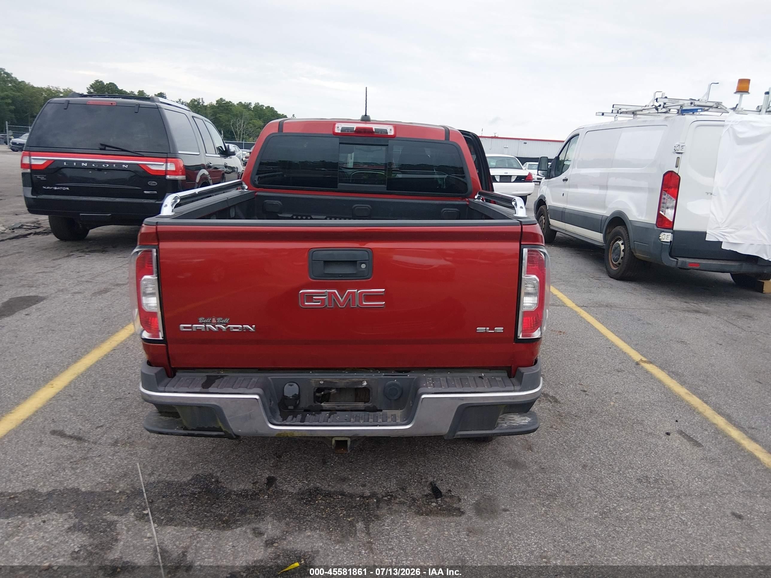 2015 Gmc Canyon 2wd Sle Burgundy vin: 1GTG5BE30F1248699