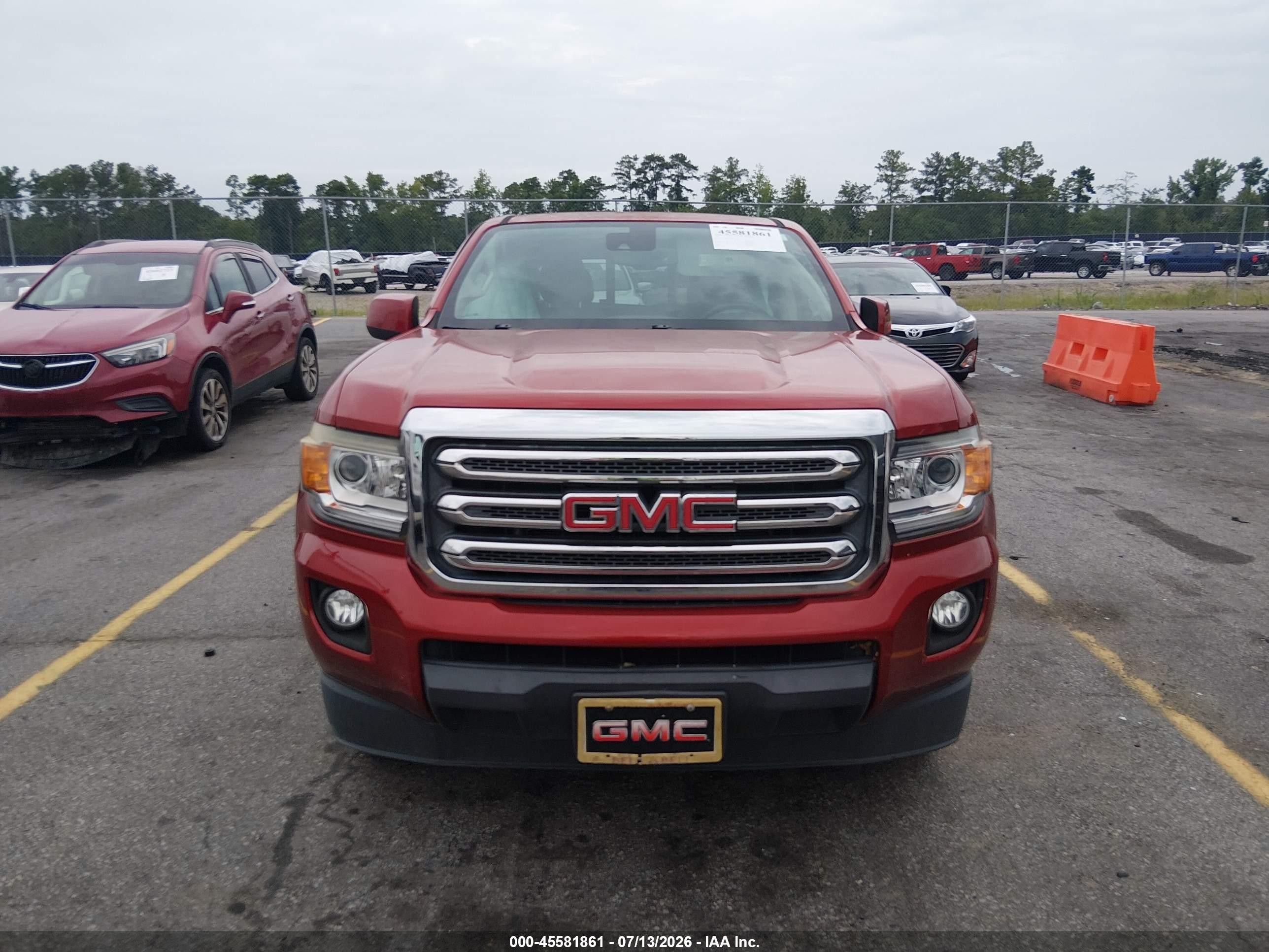 2015 Gmc Canyon 2wd Sle Burgundy vin: 1GTG5BE30F1248699