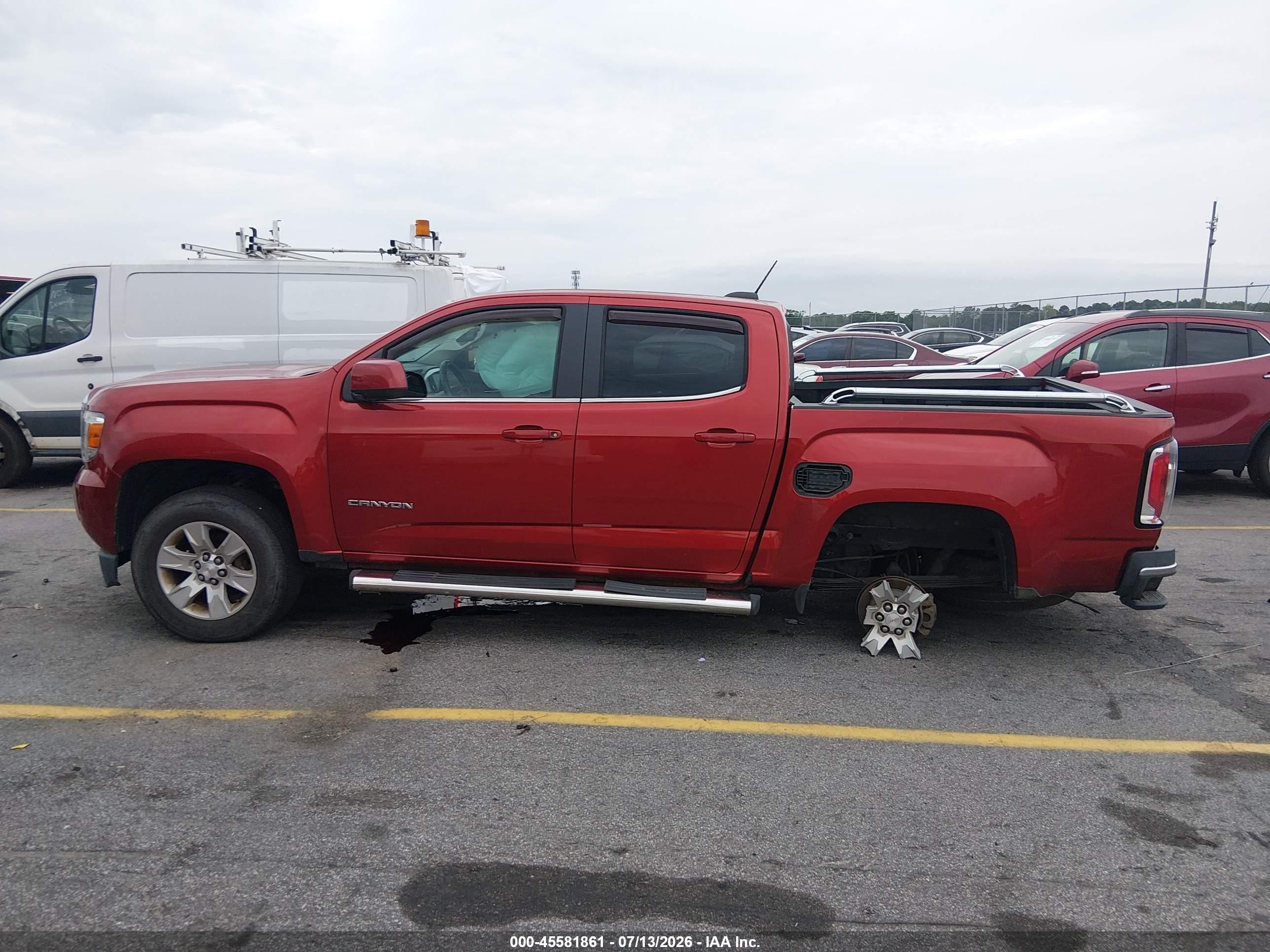 2015 Gmc Canyon 2wd Sle Burgundy vin: 1GTG5BE30F1248699