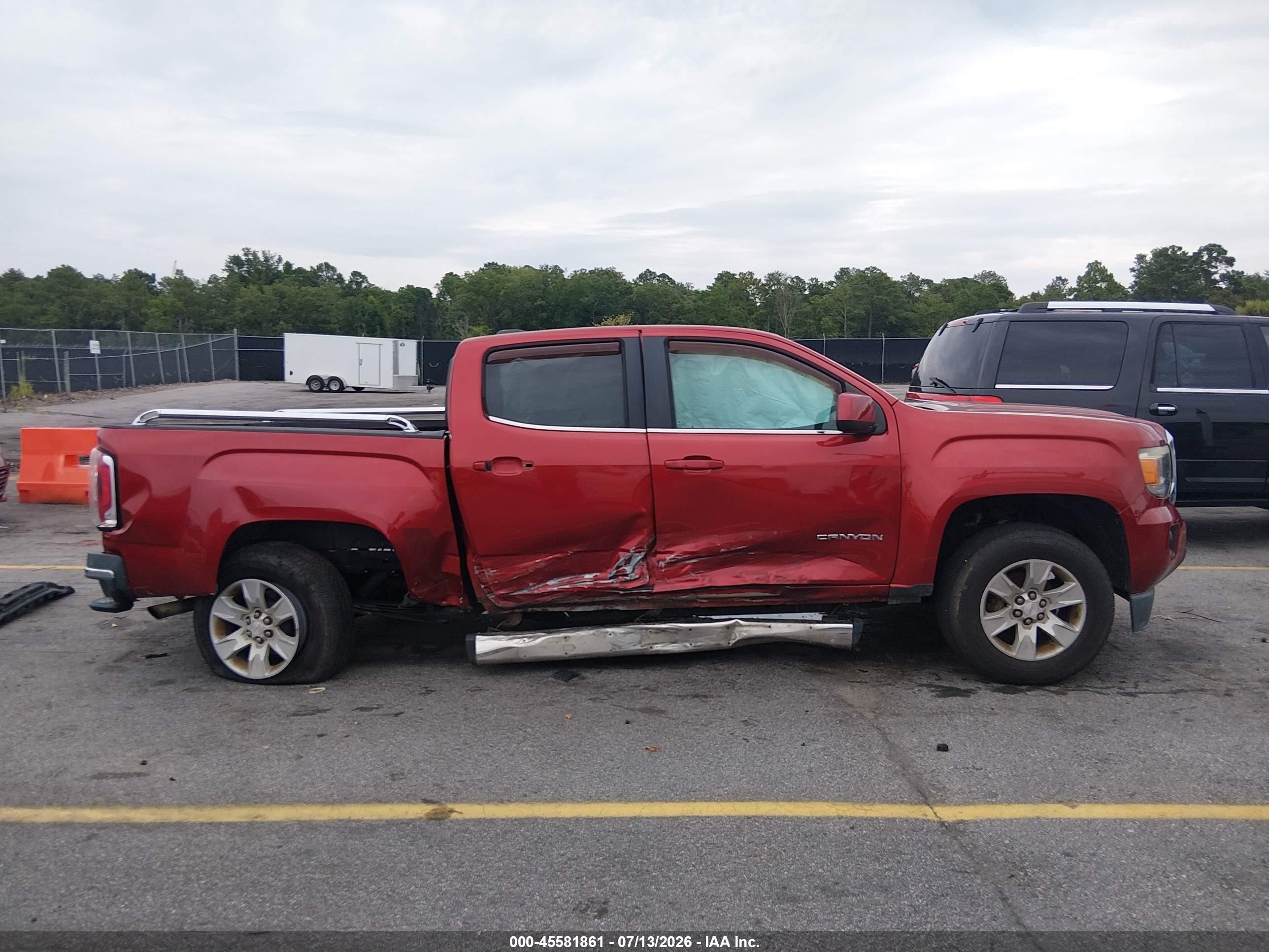 2015 Gmc Canyon 2wd Sle Burgundy vin: 1GTG5BE30F1248699