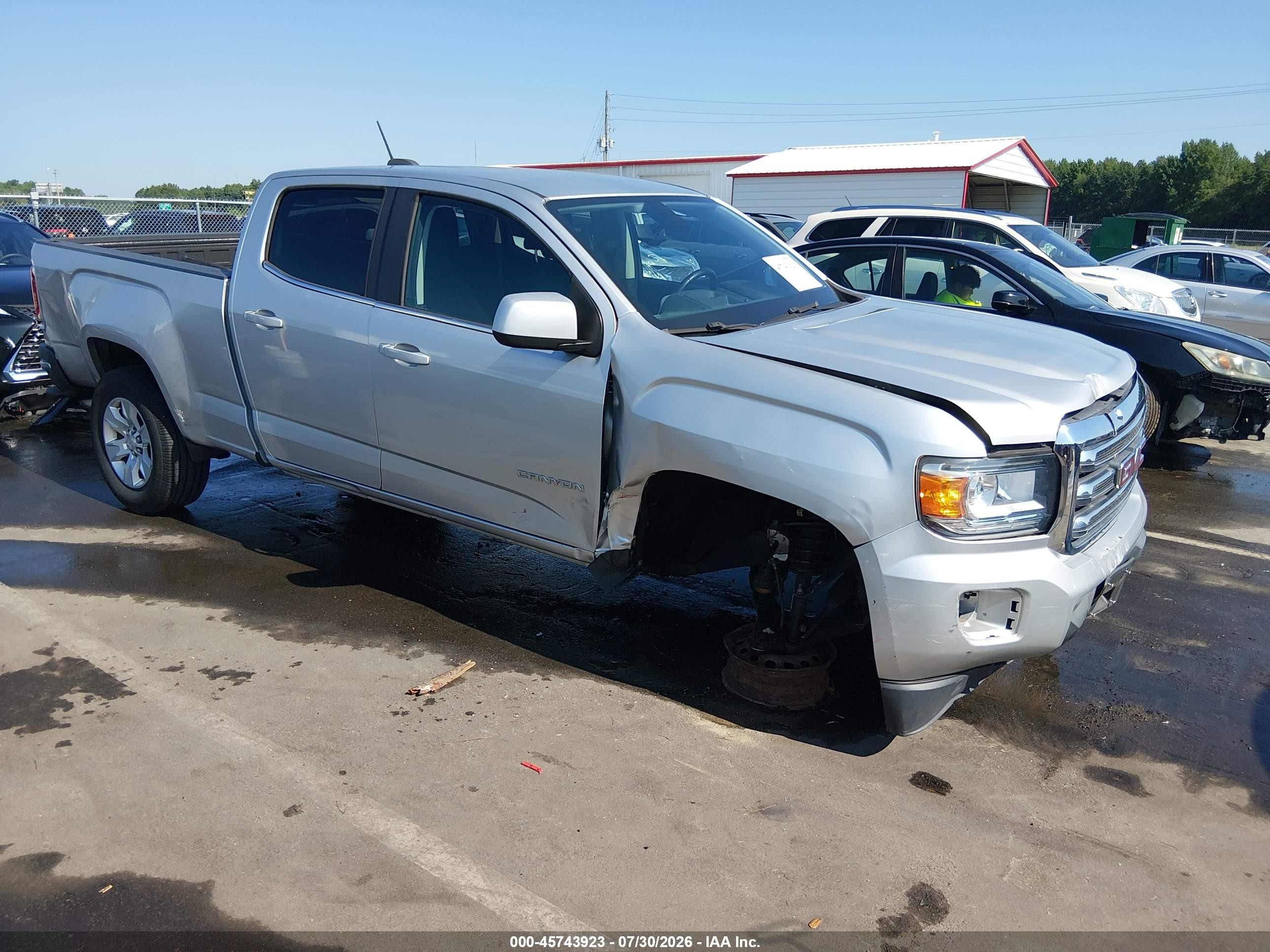 2015 Gmc Canyon 2wd Sle Silver vin: 1GTG5BE35F1235950