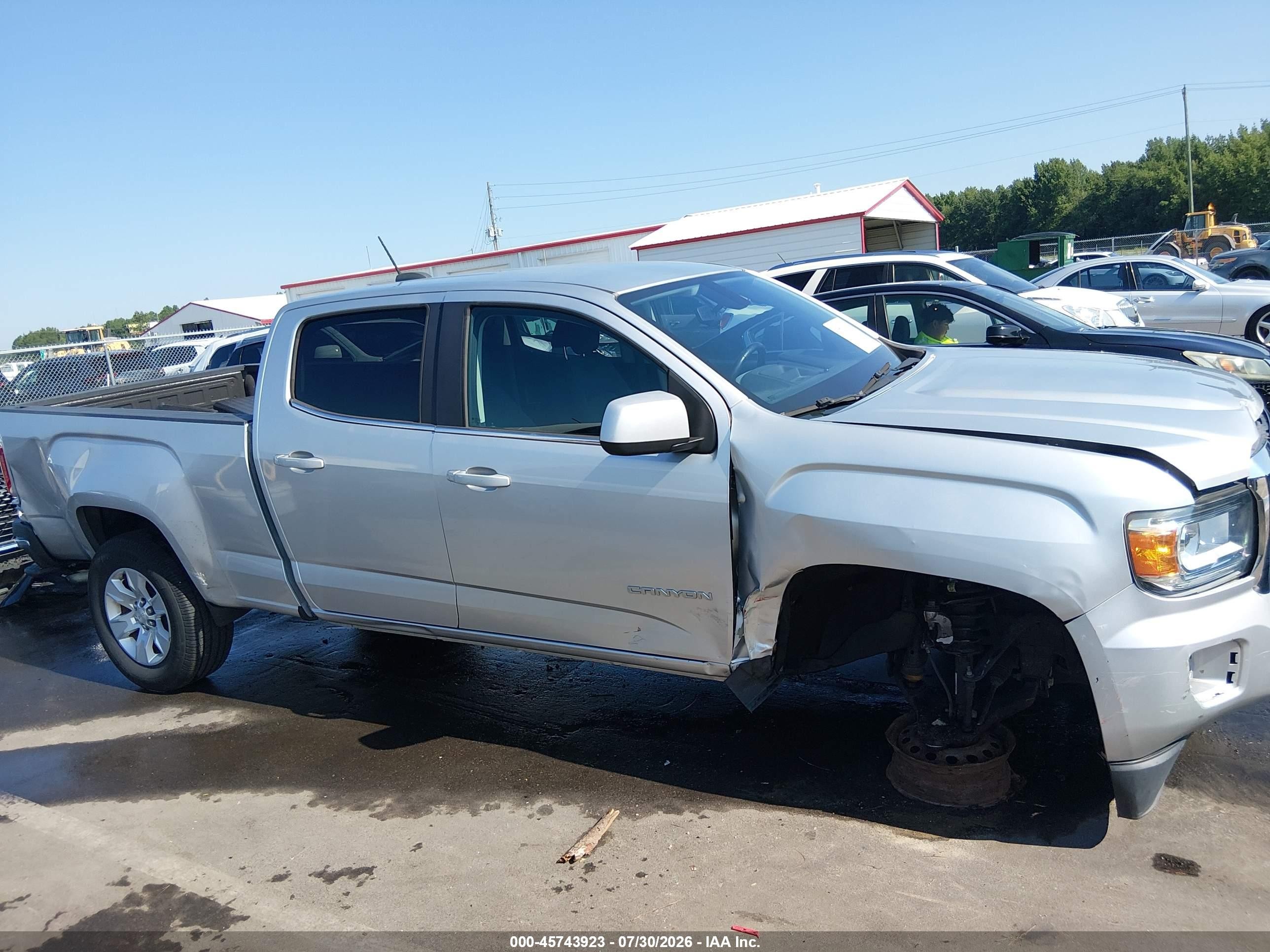 2015 Gmc Canyon 2wd Sle Silver vin: 1GTG5BE35F1235950