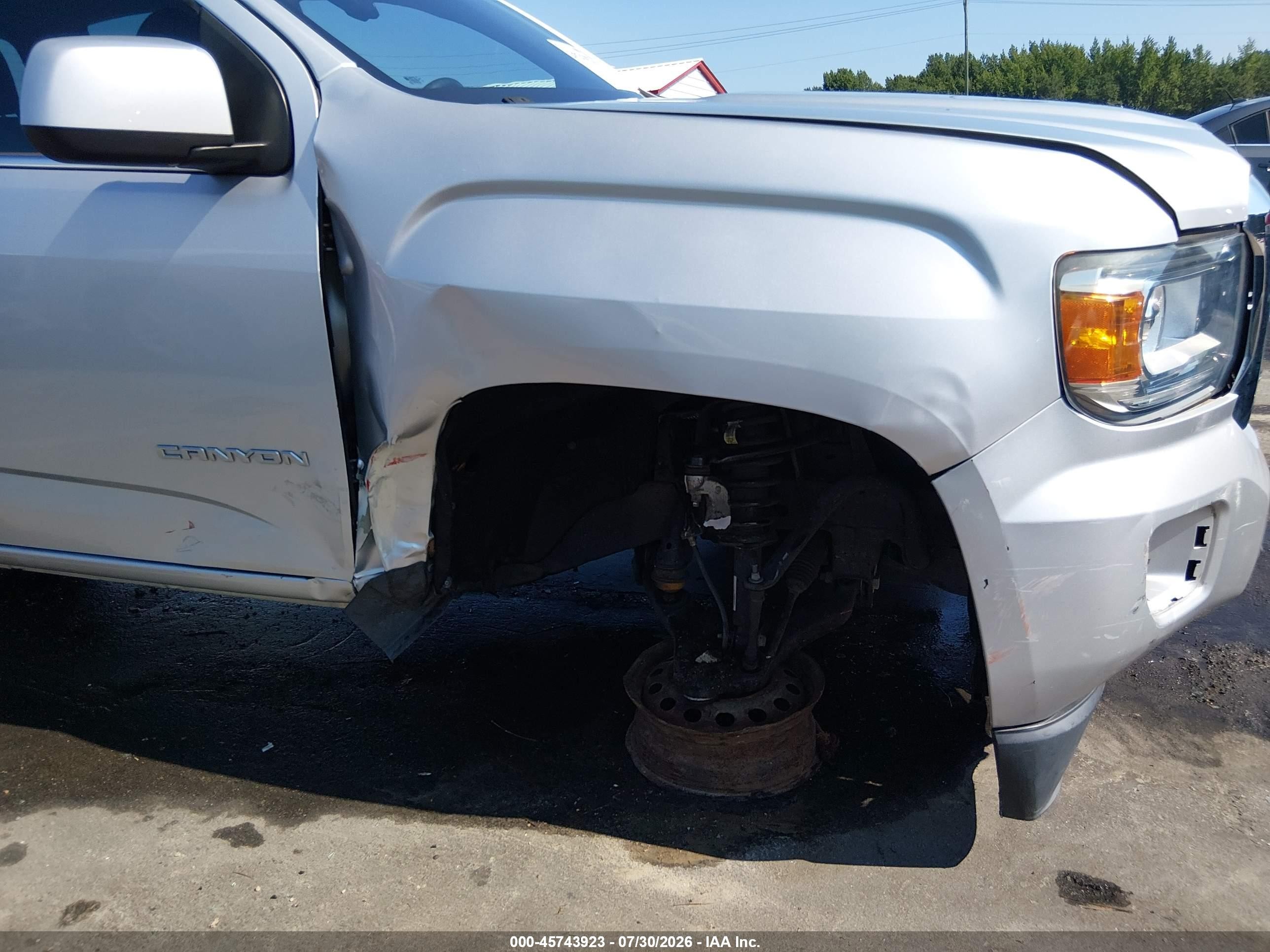 2015 Gmc Canyon 2wd Sle Silver vin: 1GTG5BE35F1235950