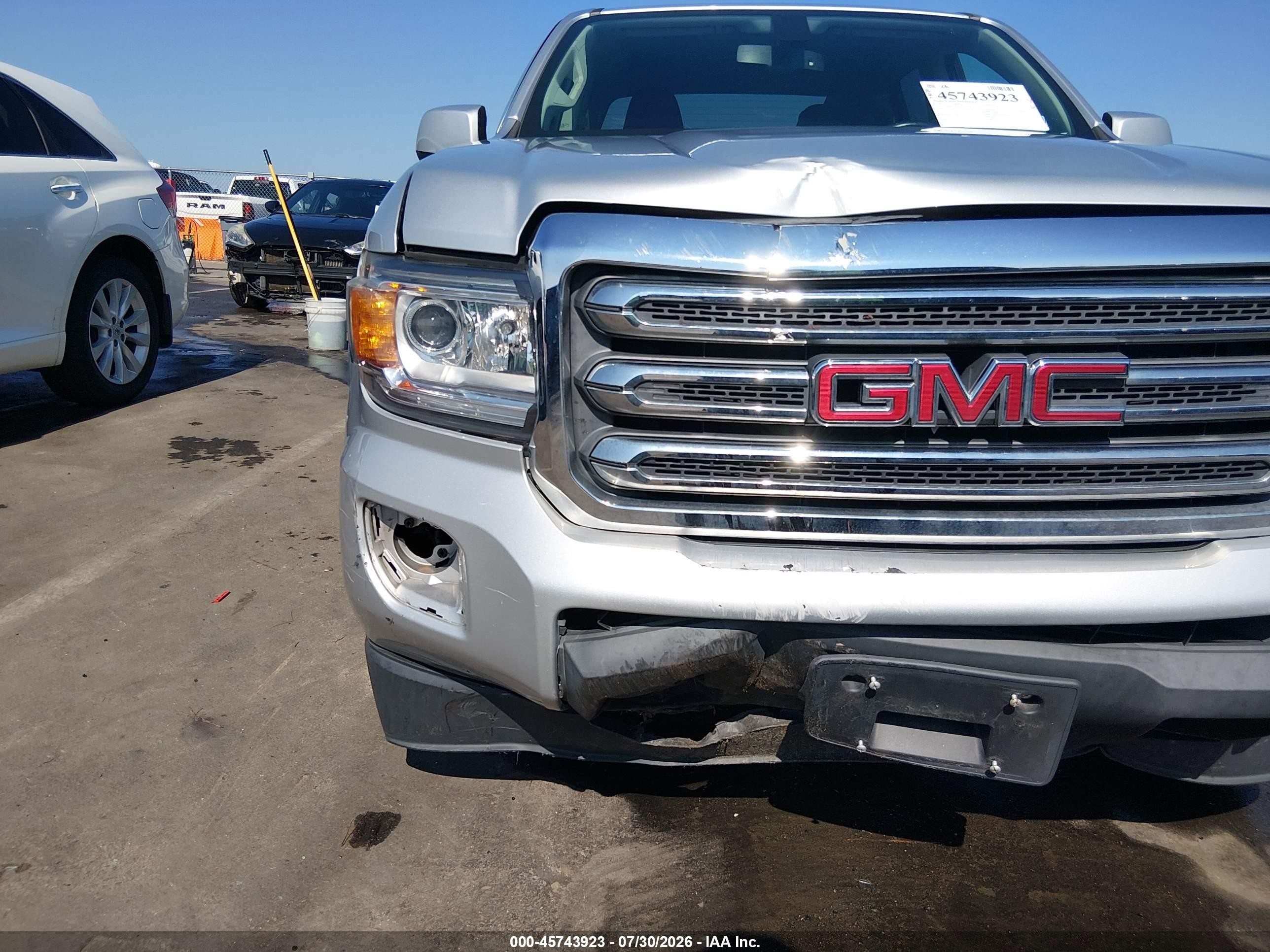 2015 Gmc Canyon 2wd Sle Silver vin: 1GTG5BE35F1235950