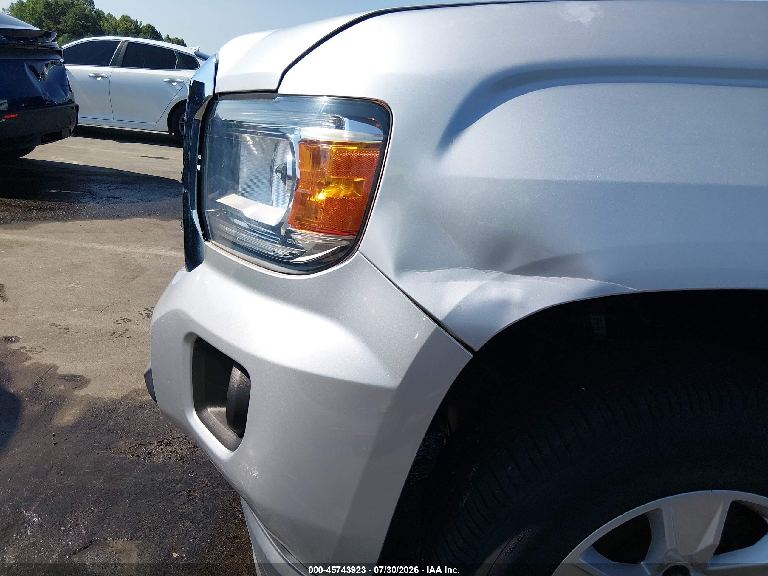 2015 Gmc Canyon 2wd Sle Silver vin: 1GTG5BE35F1235950