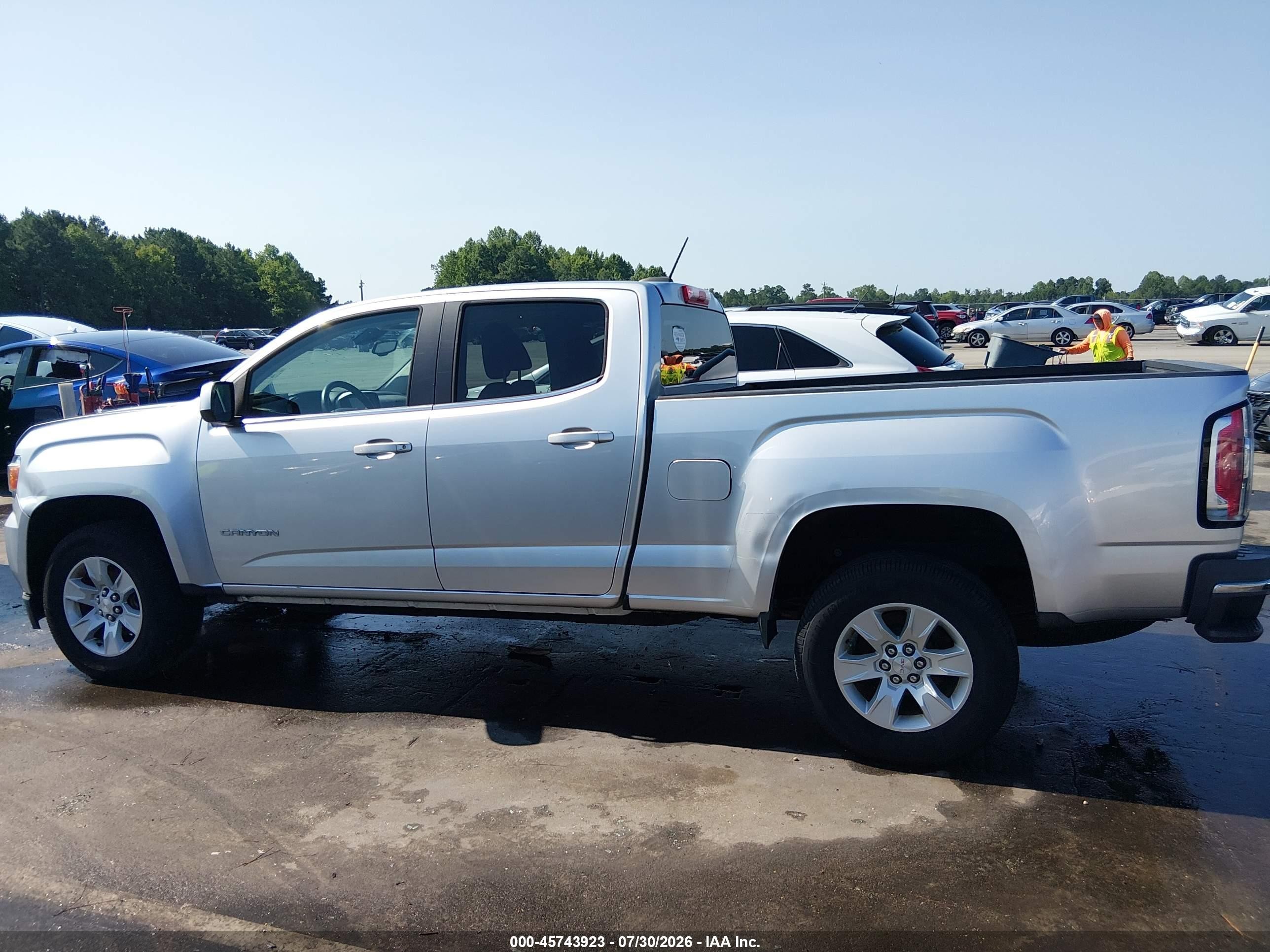 2015 Gmc Canyon 2wd Sle Silver vin: 1GTG5BE35F1235950