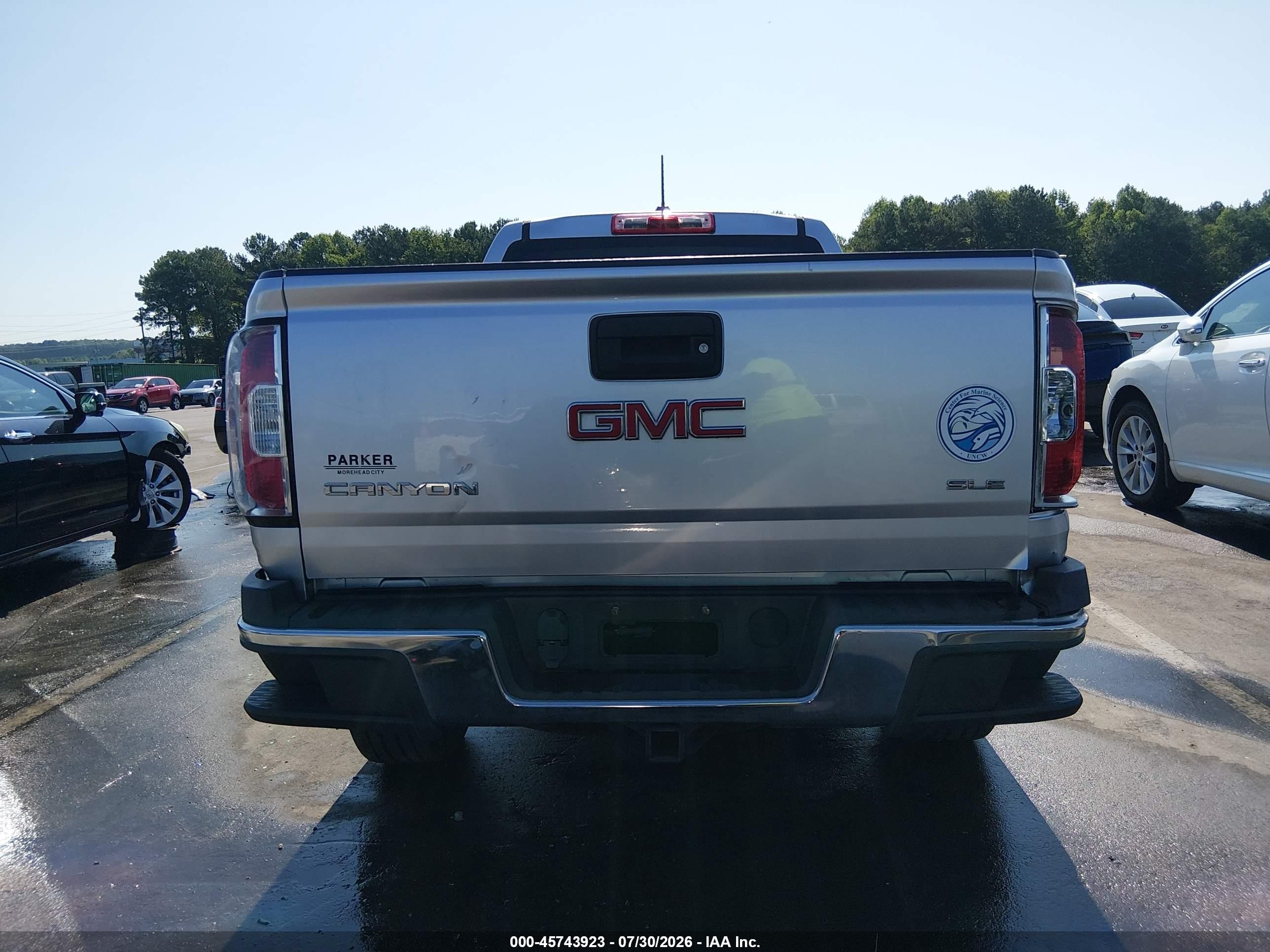 2015 Gmc Canyon 2wd Sle Silver vin: 1GTG5BE35F1235950