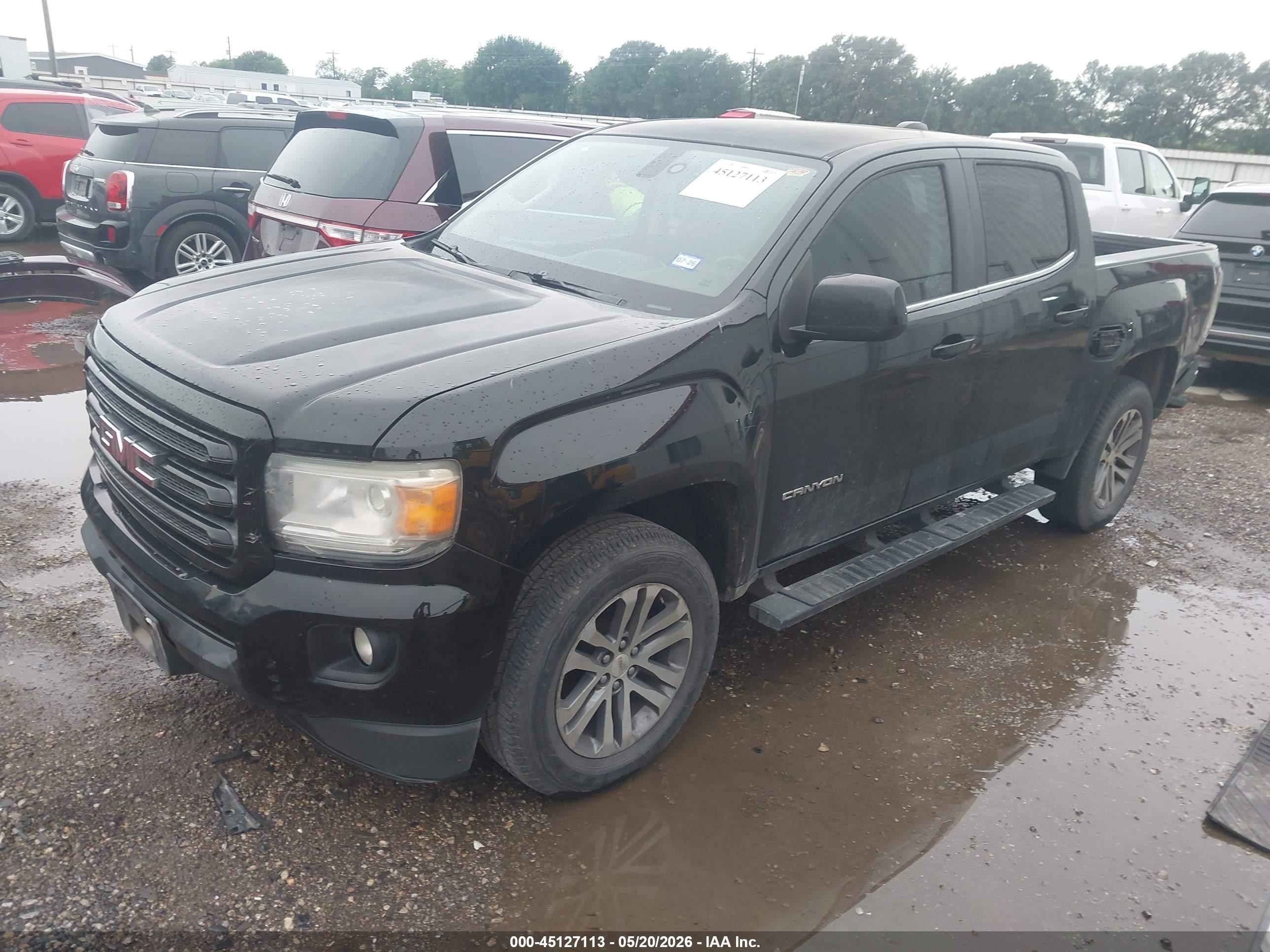 2015 Gmc Canyon Sle Black vin: 1GTG5BE3XF1252064