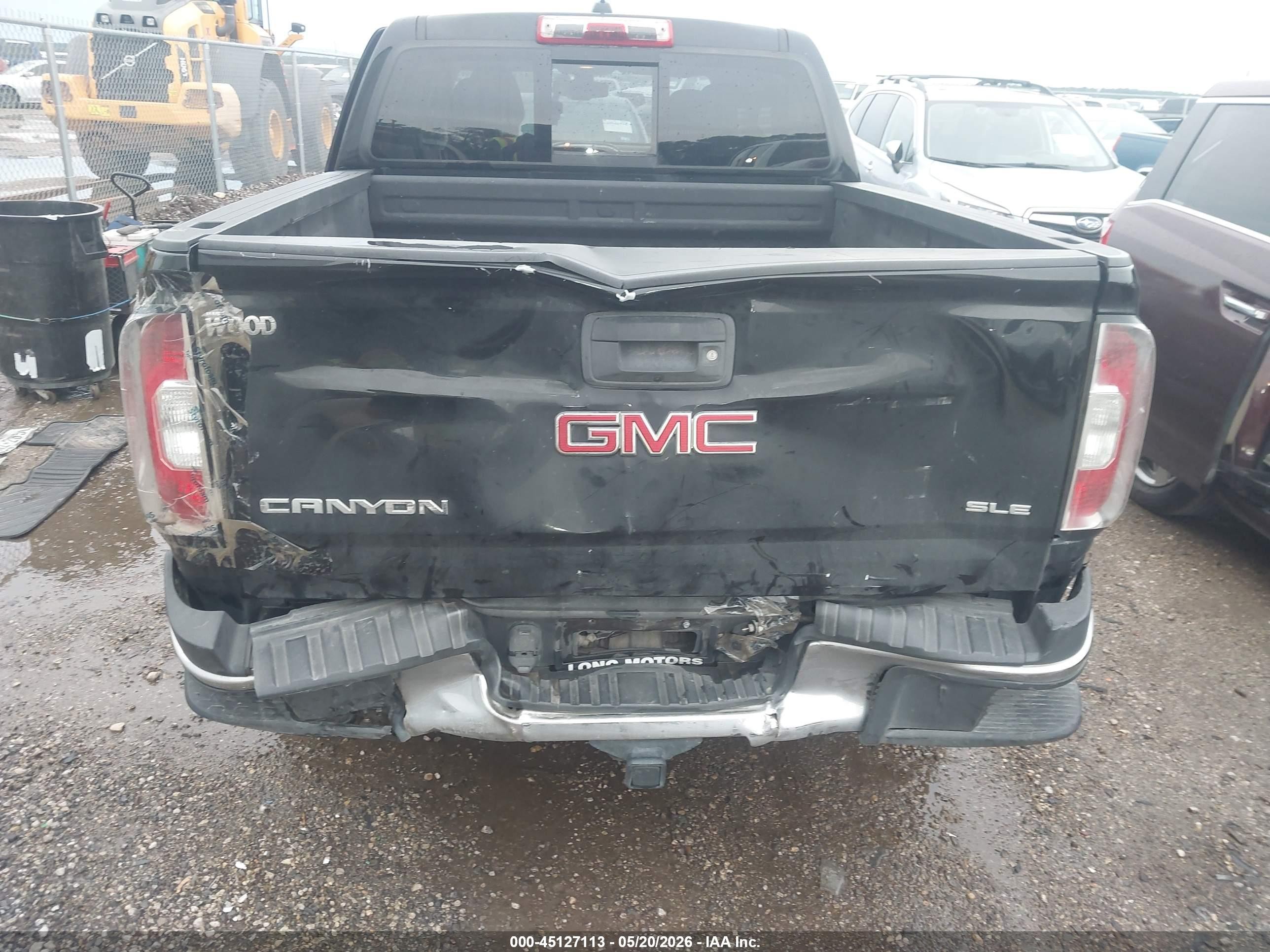 2015 Gmc Canyon Sle Black vin: 1GTG5BE3XF1252064