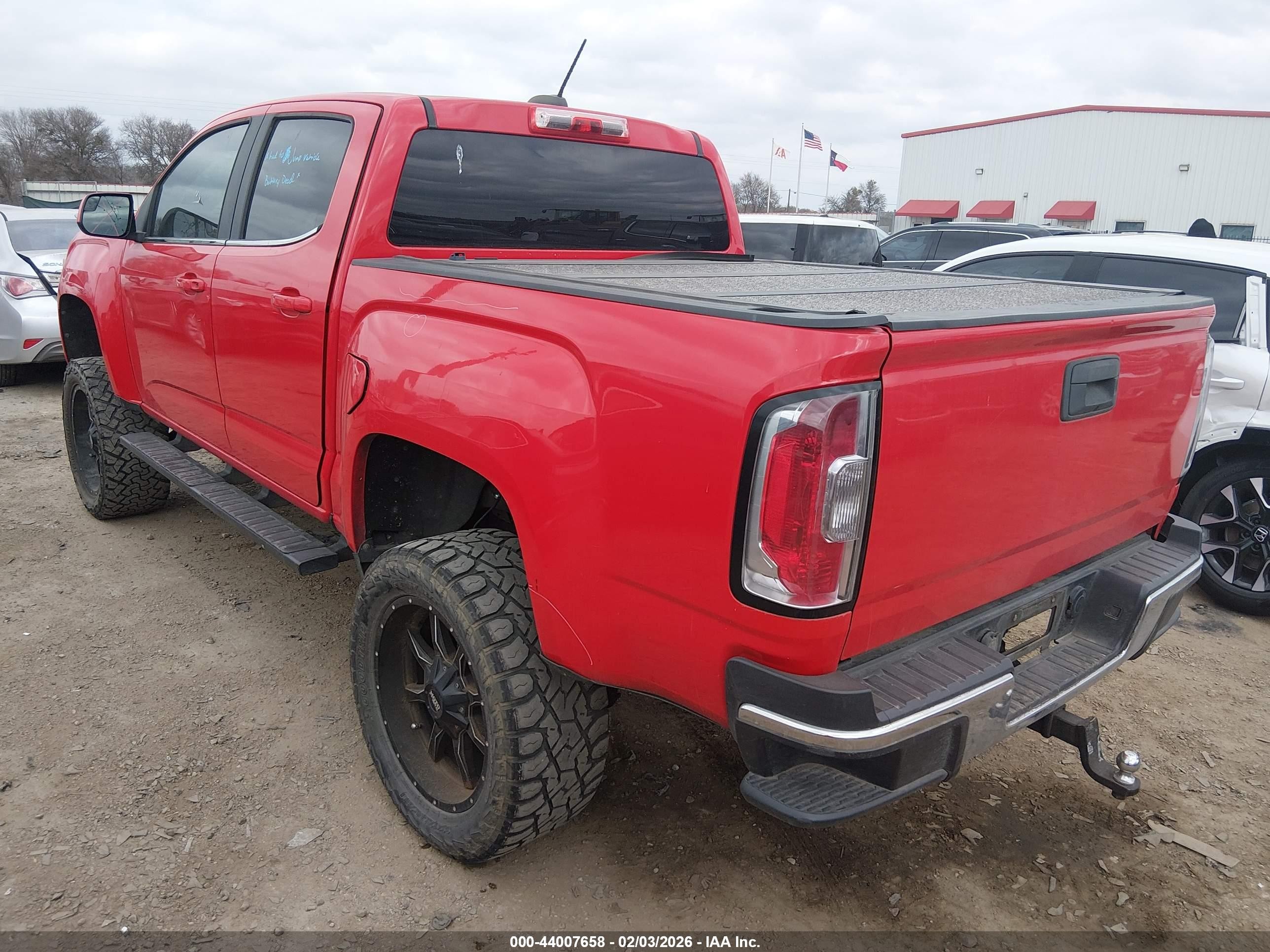 2015 Gmc Canyon Sle Red vin: 1GTG5BEA6F1160710