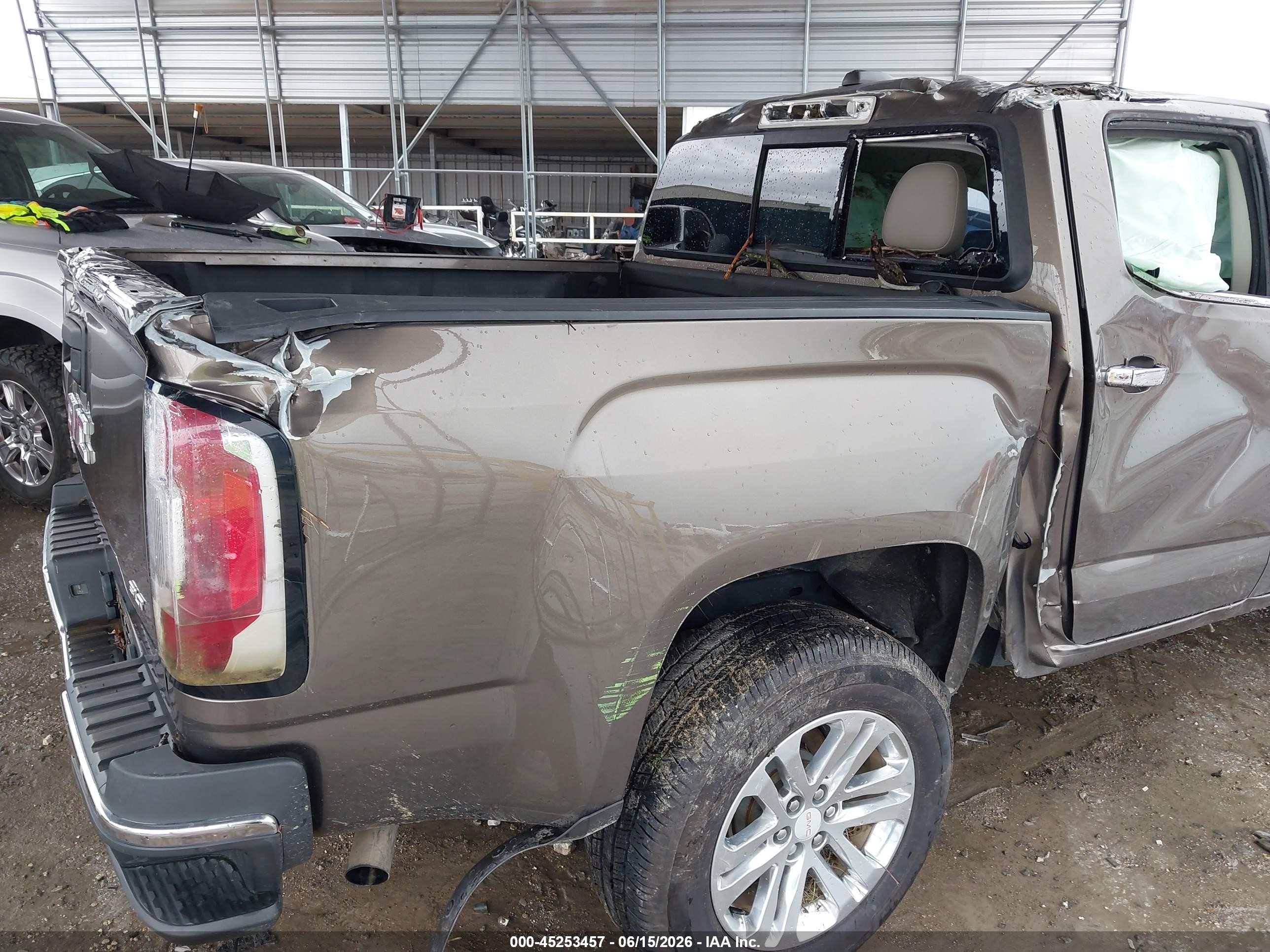 2015 Gmc Canyon Slt Gray vin: 1GTG5CE34F1209684