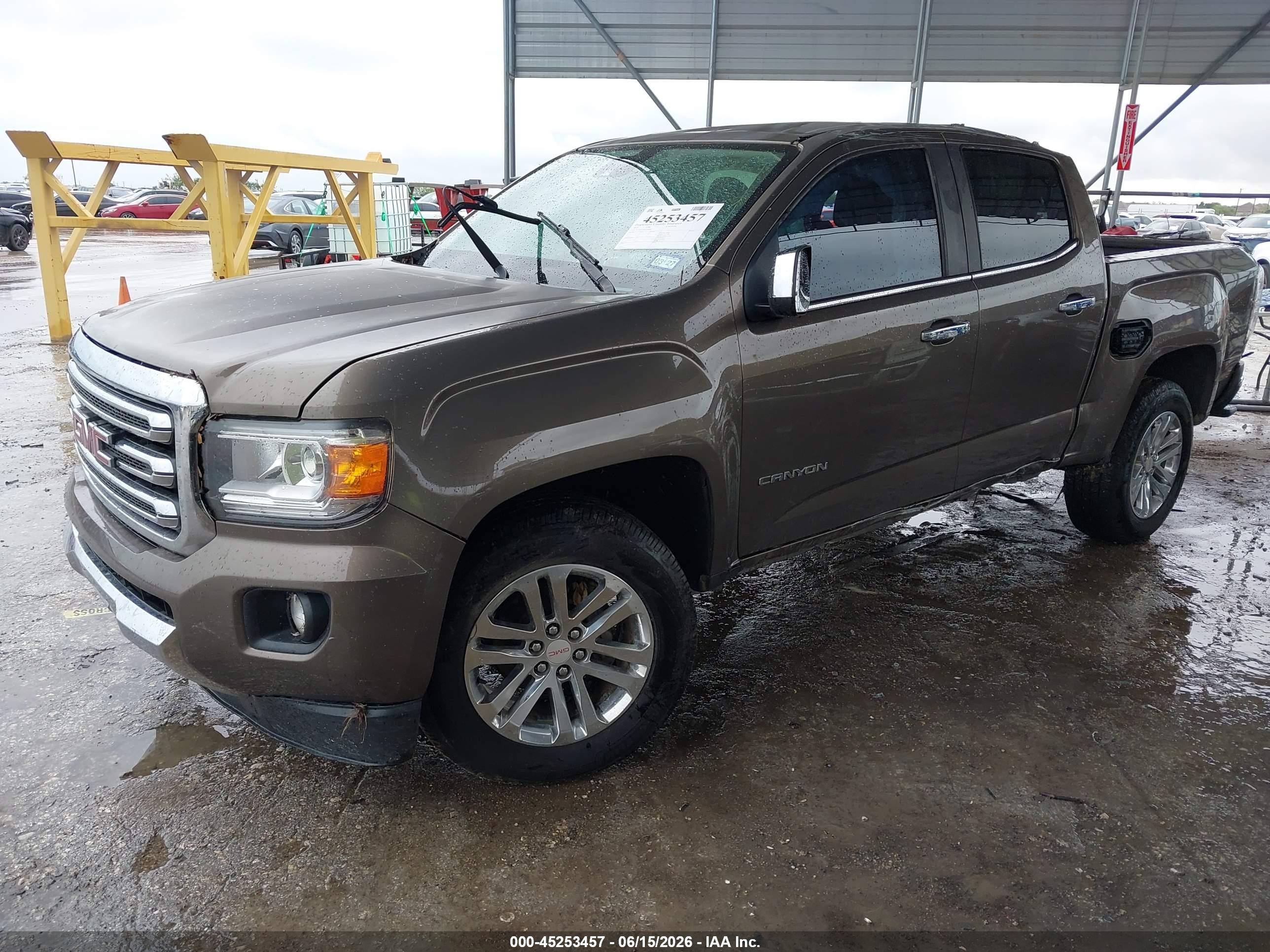 2015 Gmc Canyon Slt Gray vin: 1GTG5CE34F1209684