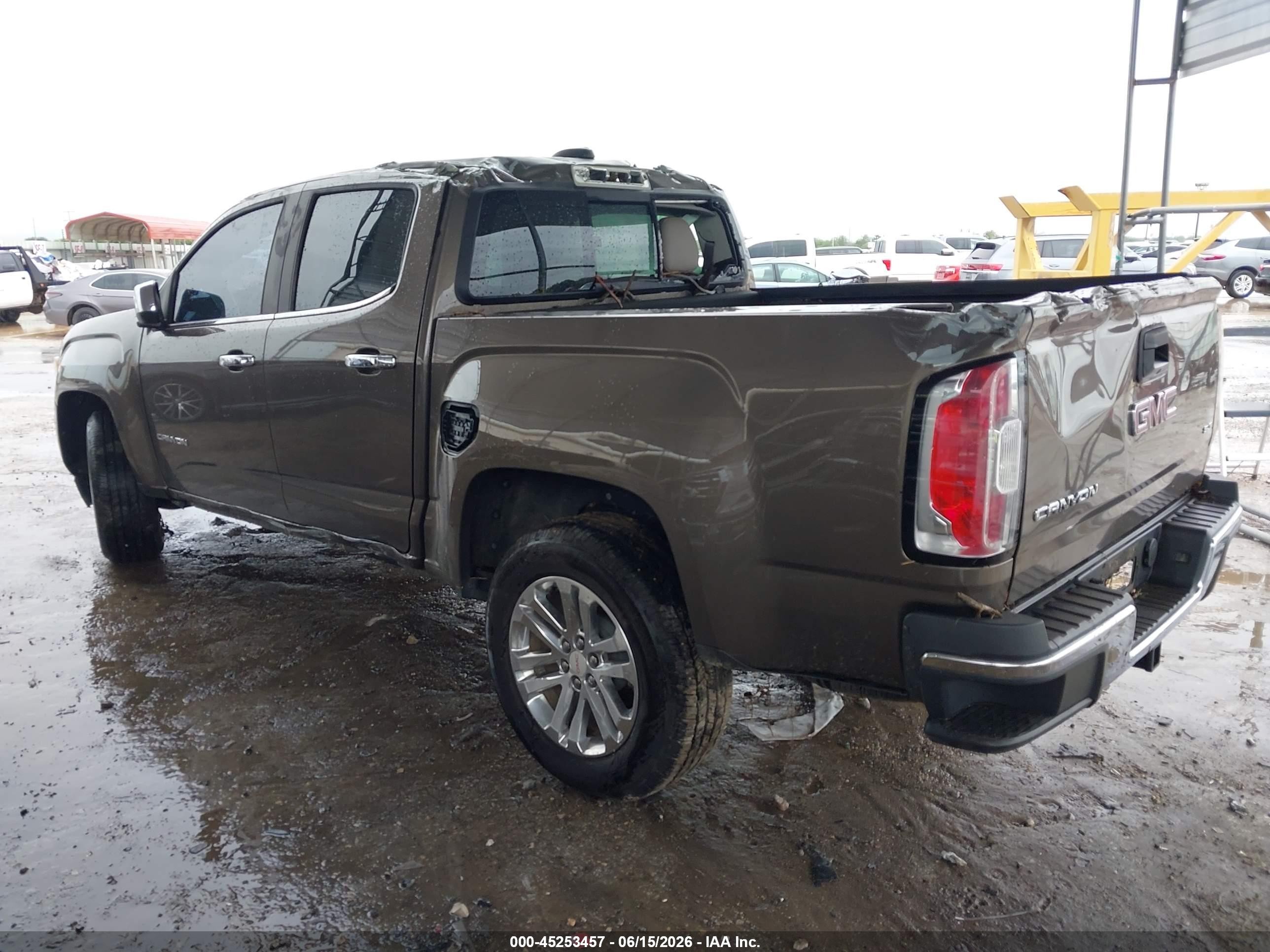 2015 Gmc Canyon Slt Gray vin: 1GTG5CE34F1209684