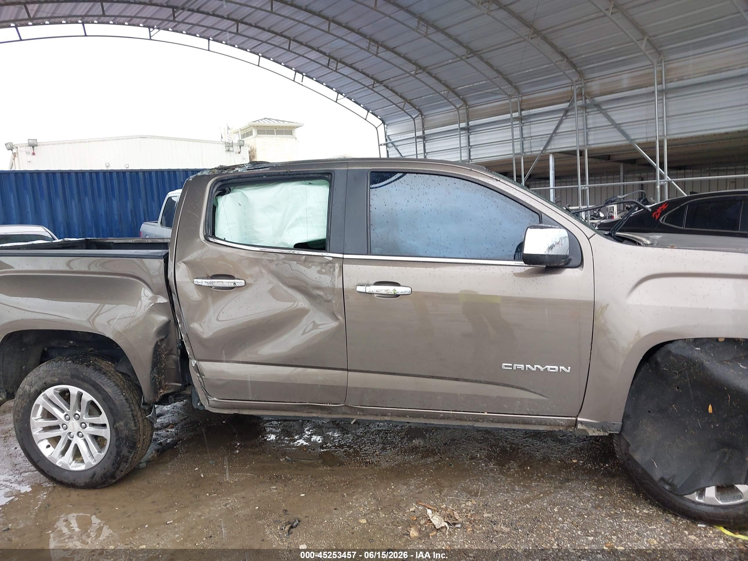 2015 Gmc Canyon Slt Gray vin: 1GTG5CE34F1209684