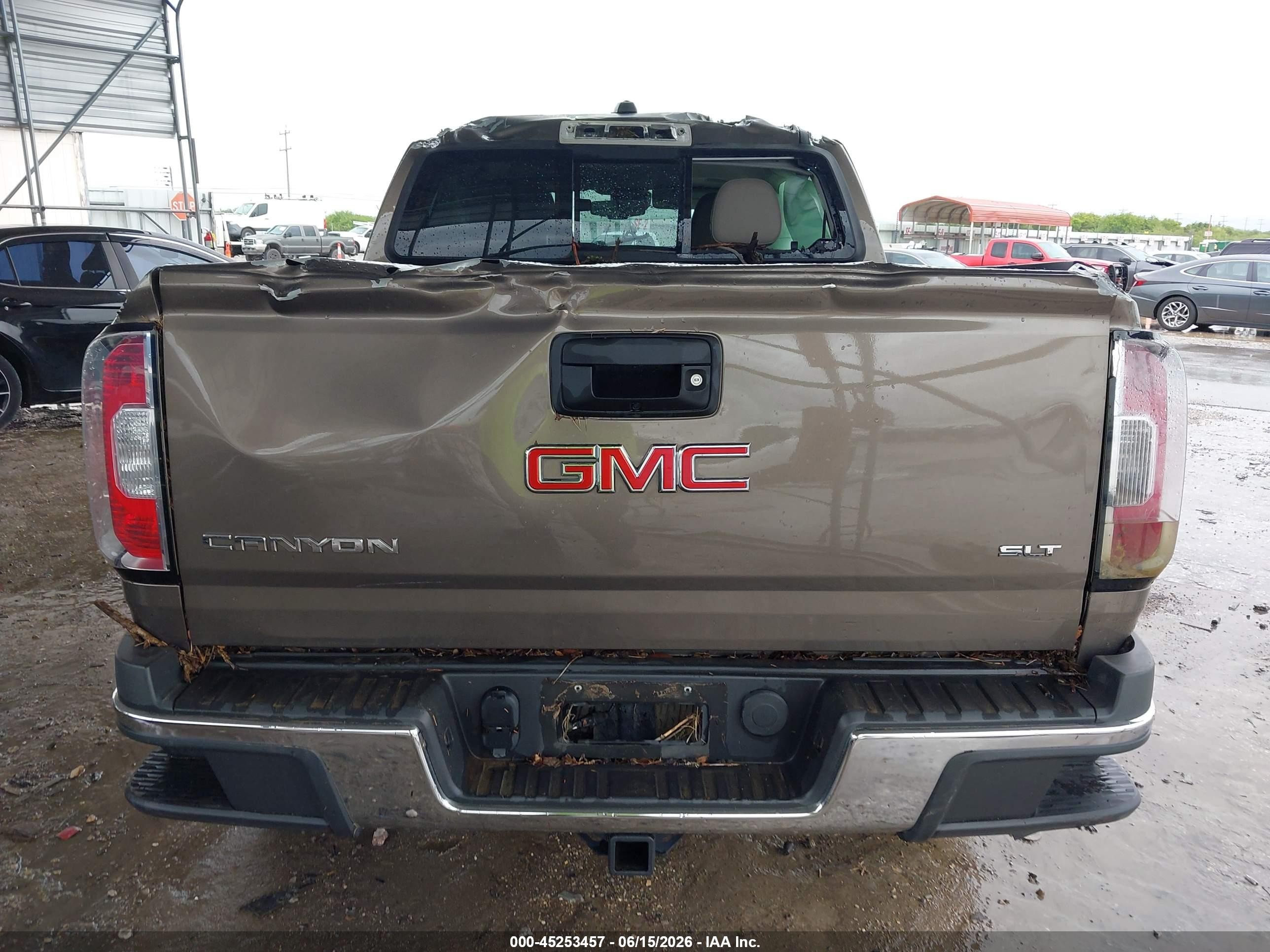 2015 Gmc Canyon Slt Gray vin: 1GTG5CE34F1209684