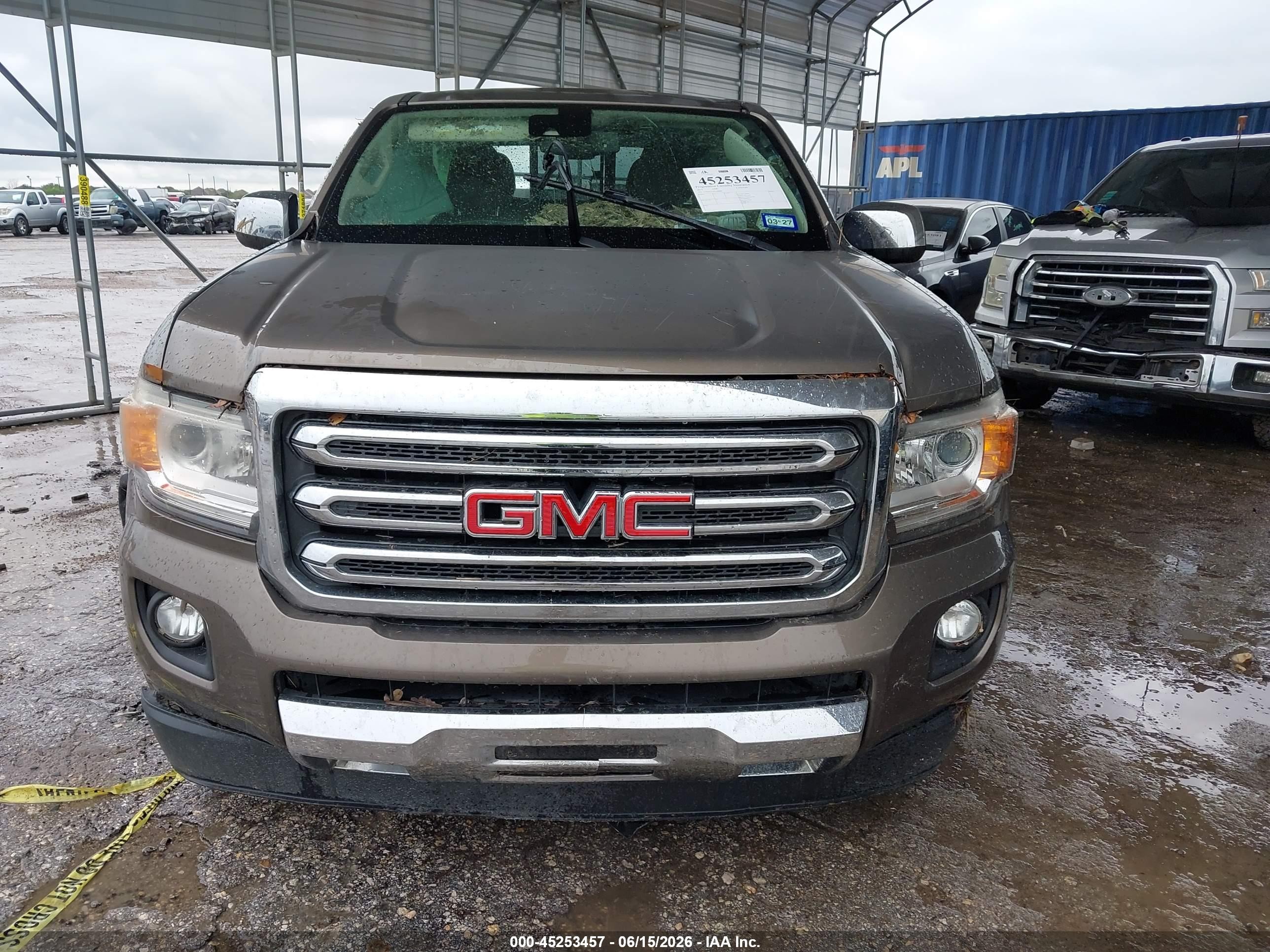 2015 Gmc Canyon Slt Gray vin: 1GTG5CE34F1209684