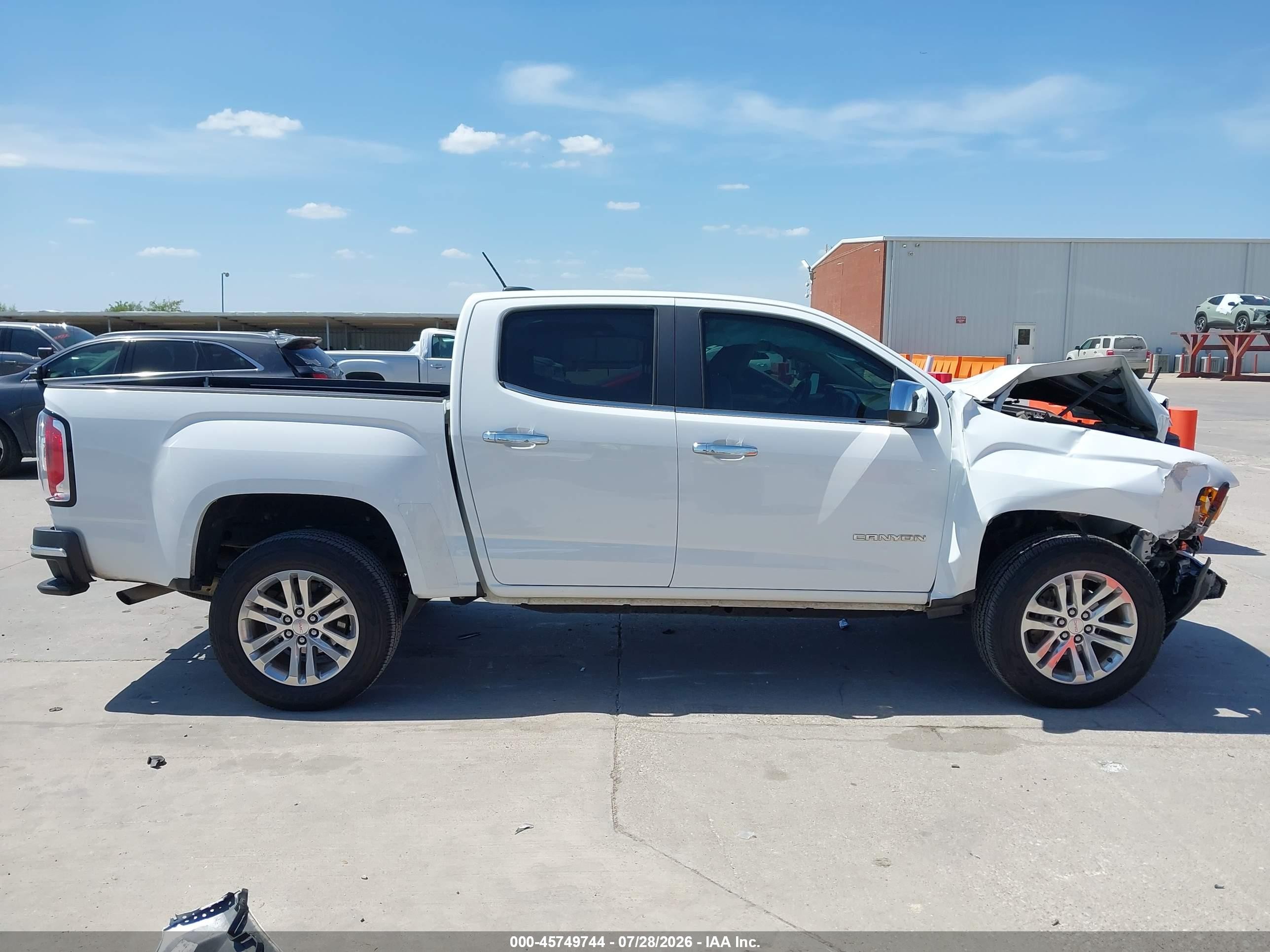 2015 Gmc Canyon 2wd Slt White vin: 1GTG5CE35F1238854
