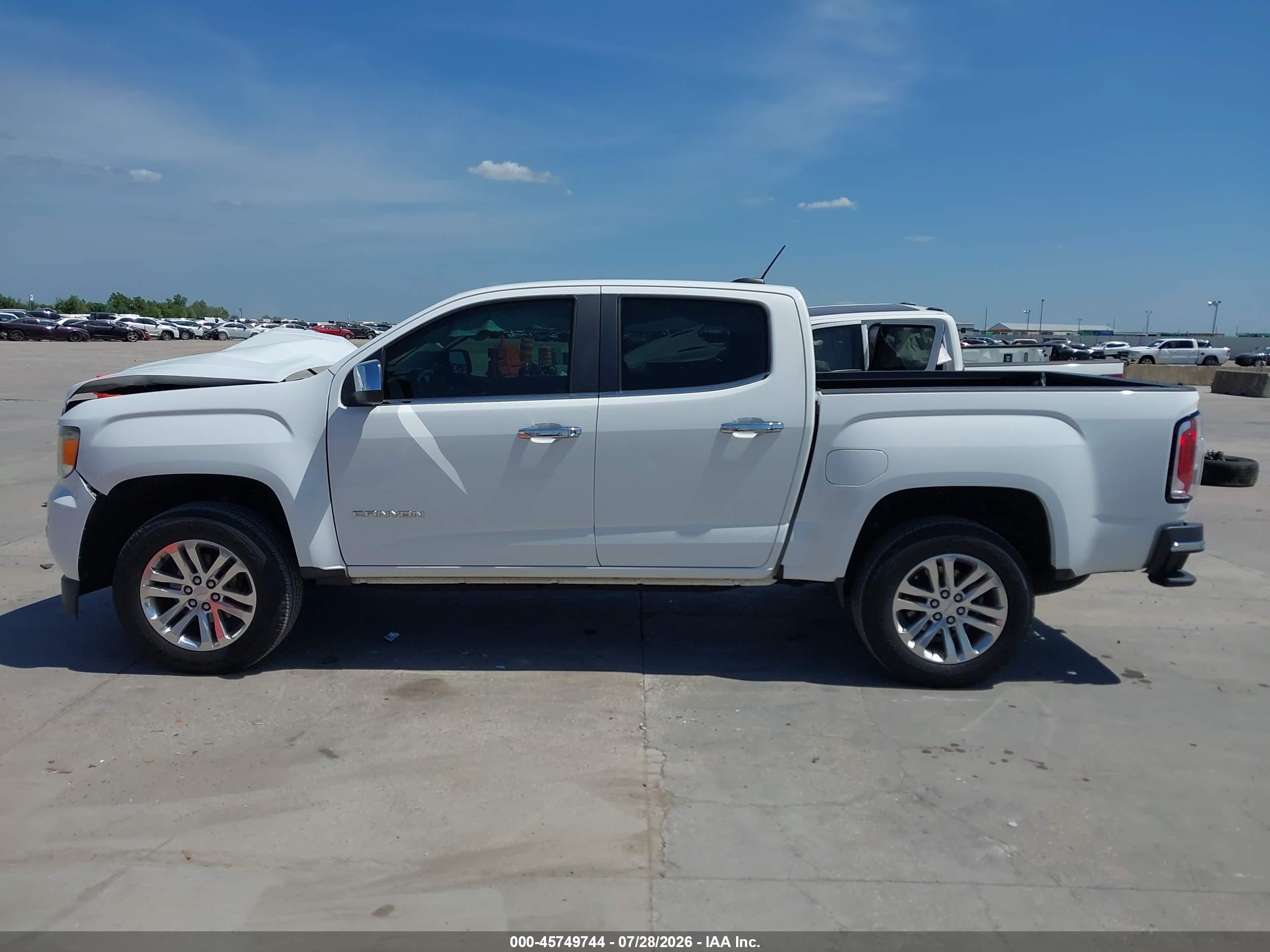 2015 Gmc Canyon 2wd Slt White vin: 1GTG5CE35F1238854