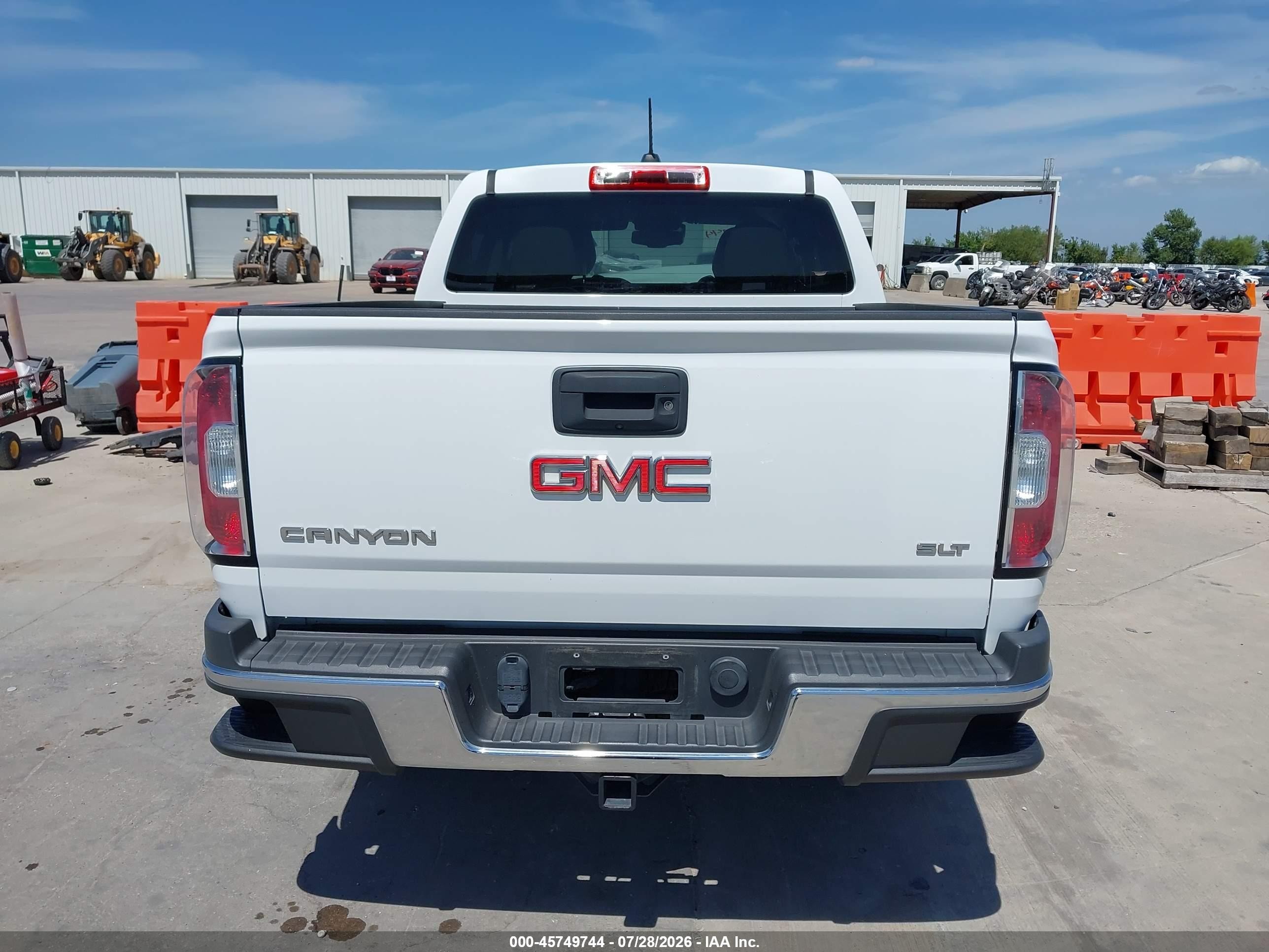 2015 Gmc Canyon 2wd Slt White vin: 1GTG5CE35F1238854