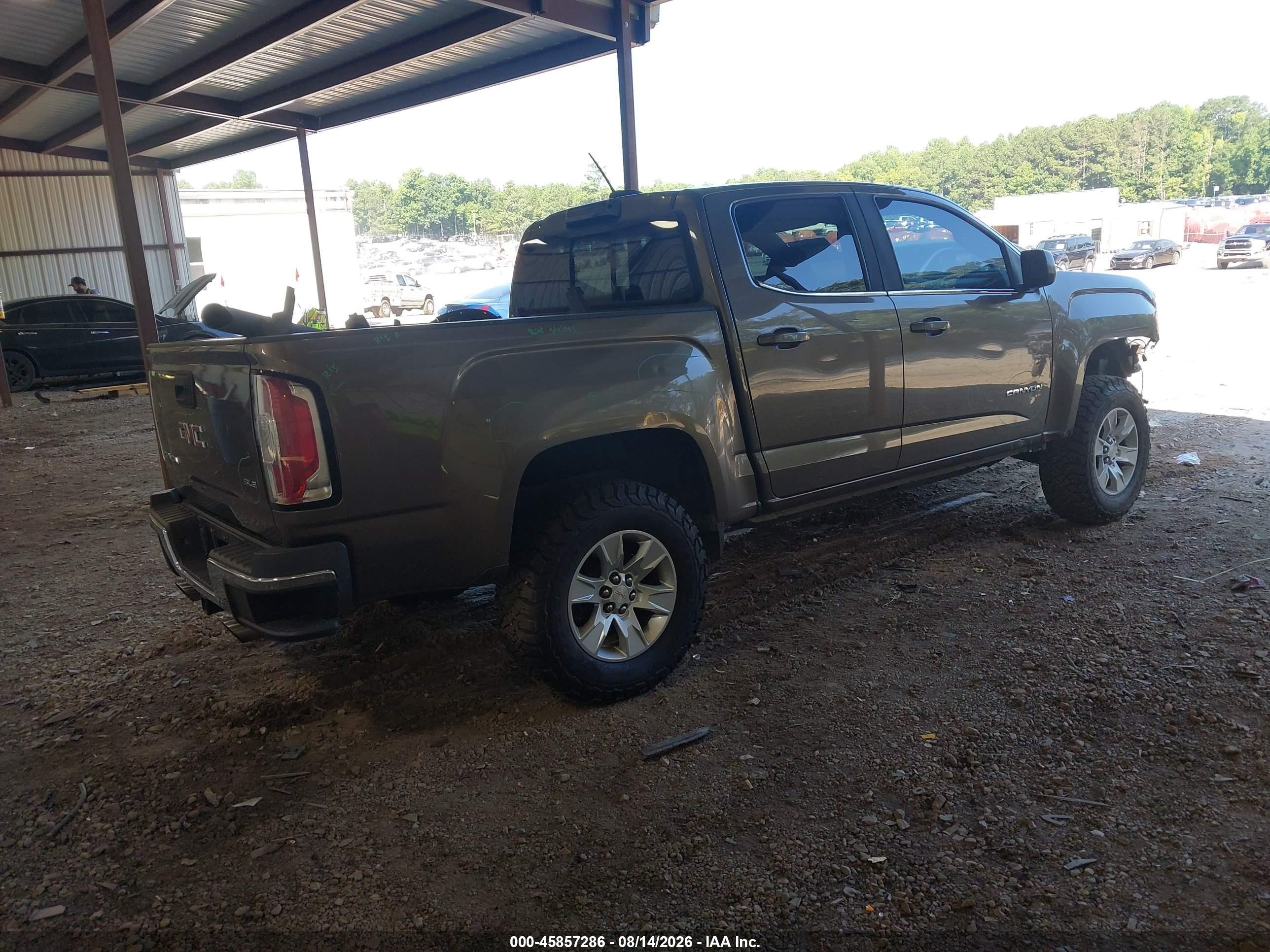 2016 Gmc Canyon 2wd Sle Gray vin: 1GTG5CE38G1356978