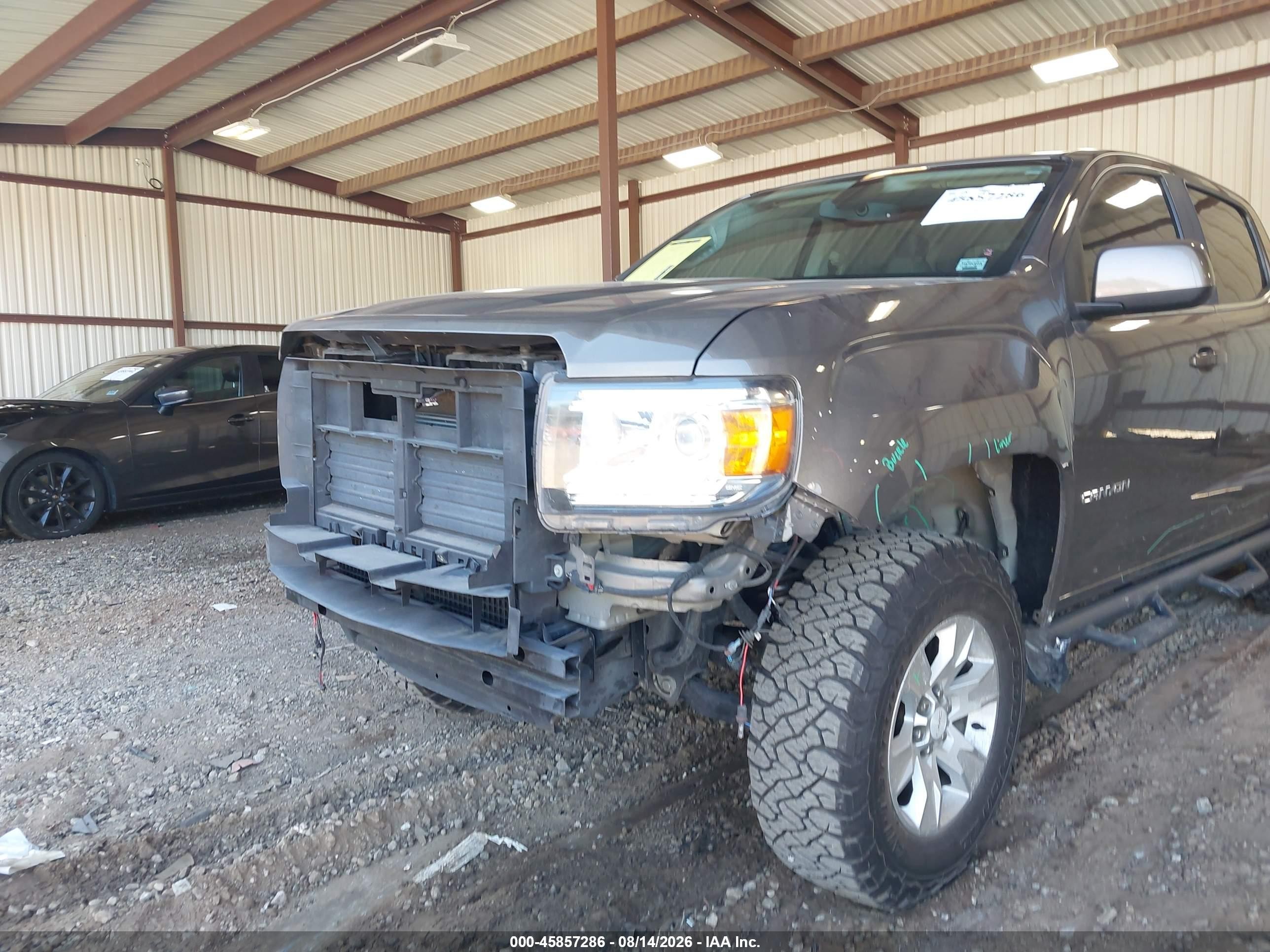 2016 Gmc Canyon 2wd Sle Gray vin: 1GTG5CE38G1356978