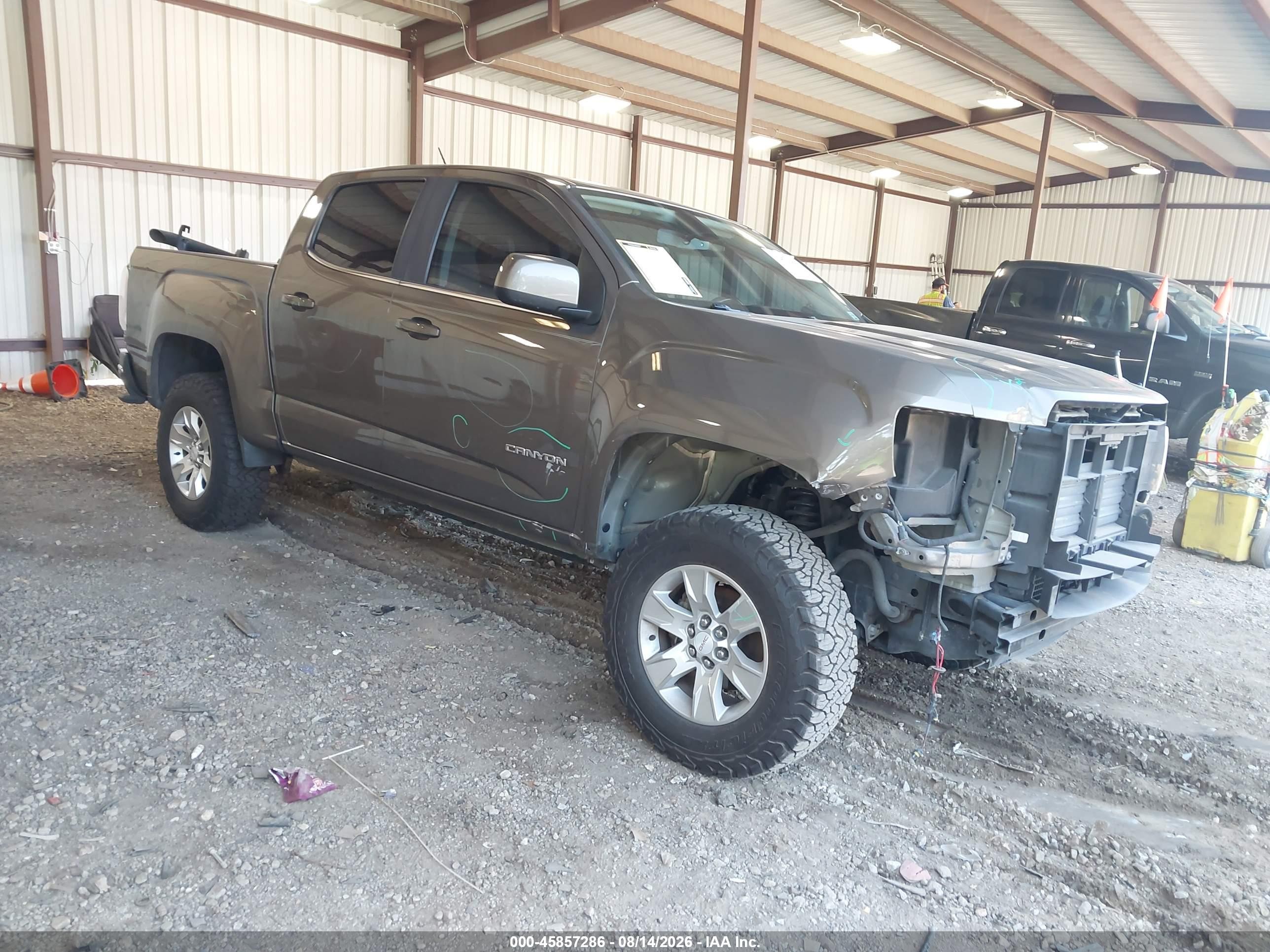 2016 Gmc Canyon 2wd Sle Gray vin: 1GTG5CE38G1356978