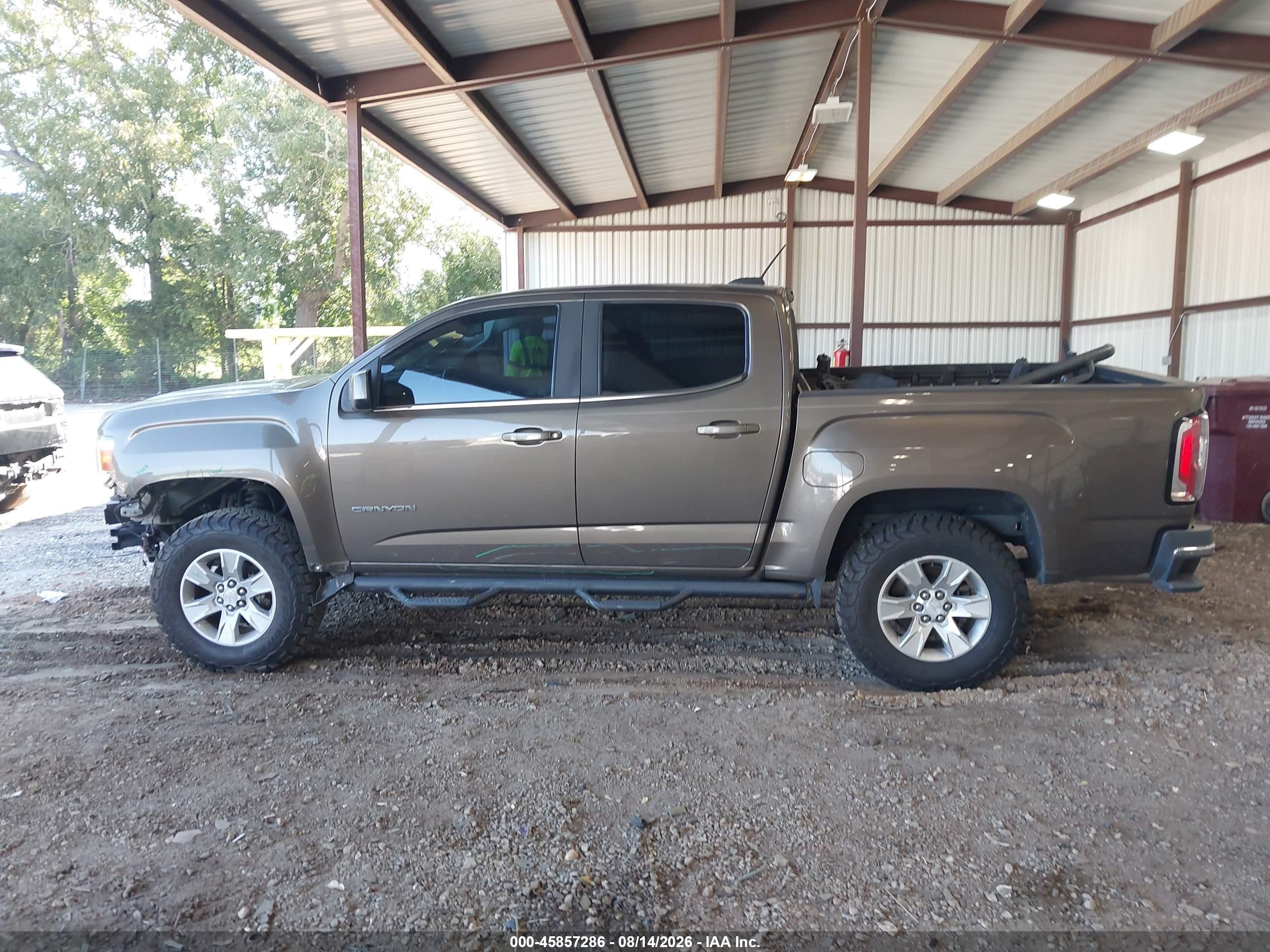 2016 Gmc Canyon 2wd Sle Gray vin: 1GTG5CE38G1356978