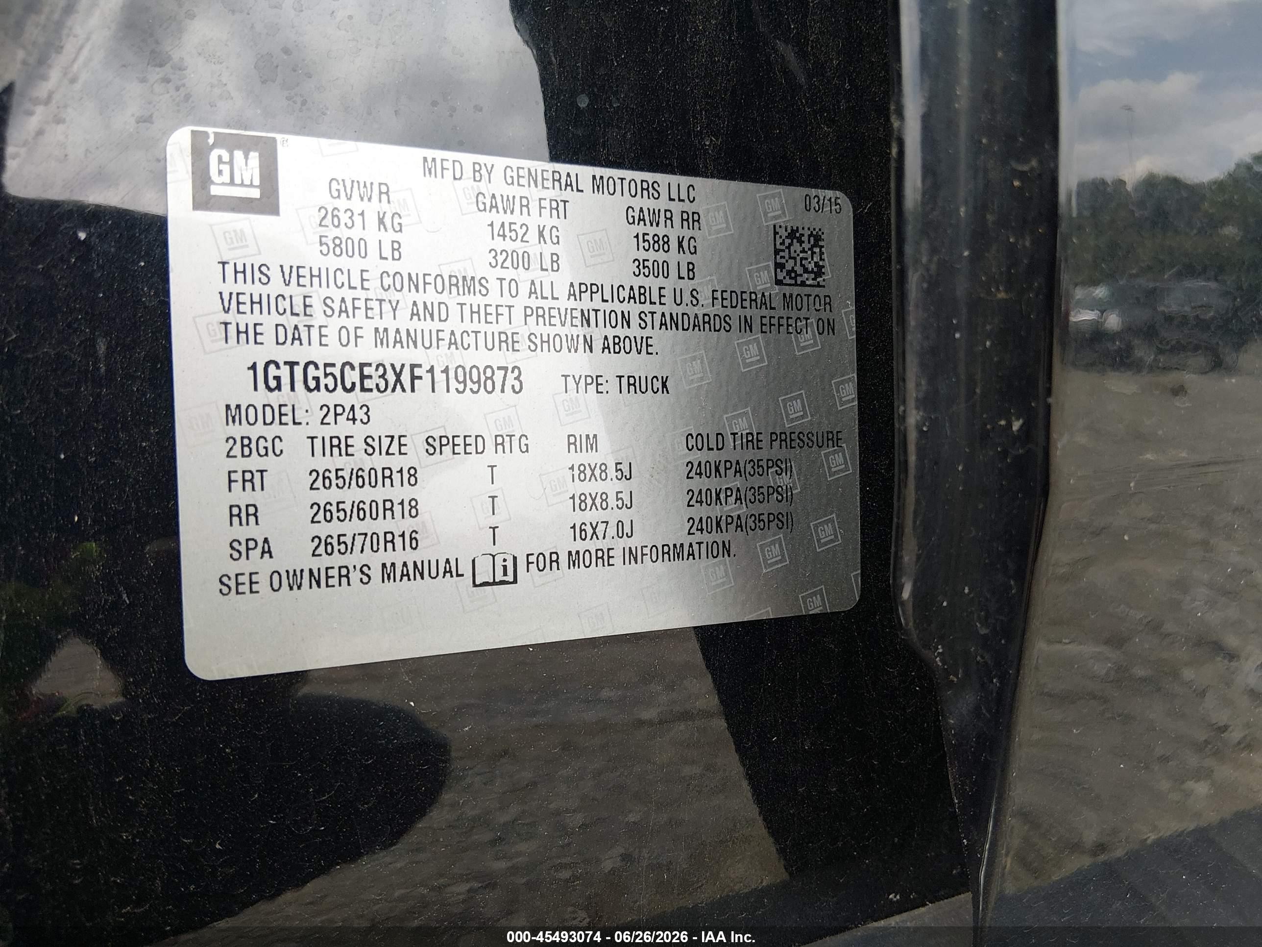 2015 Gmc Canyon 2wd Slt Черный vin: 1GTG5CE3XF1199873