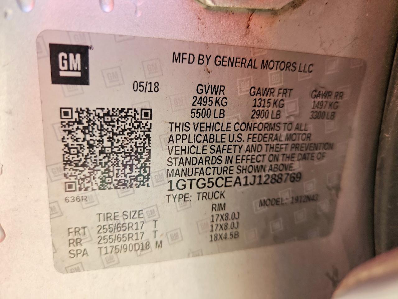 2018 Gmc Canyon Sle Silver vin: 1GTG5CEA1J1288769
