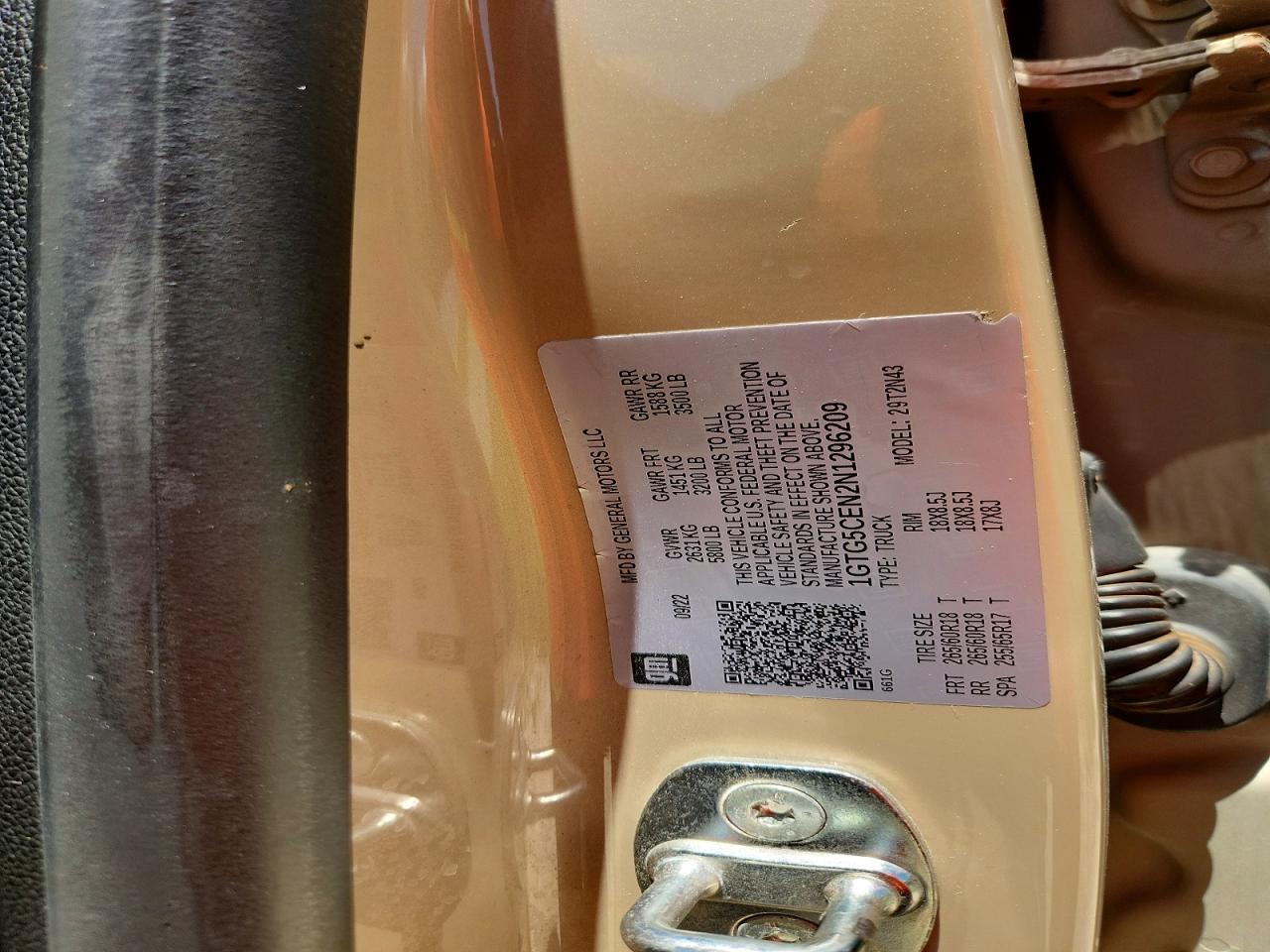 2022 Gmc Canyon Elevation Tan vin: 1GTG5CEN2N1296209