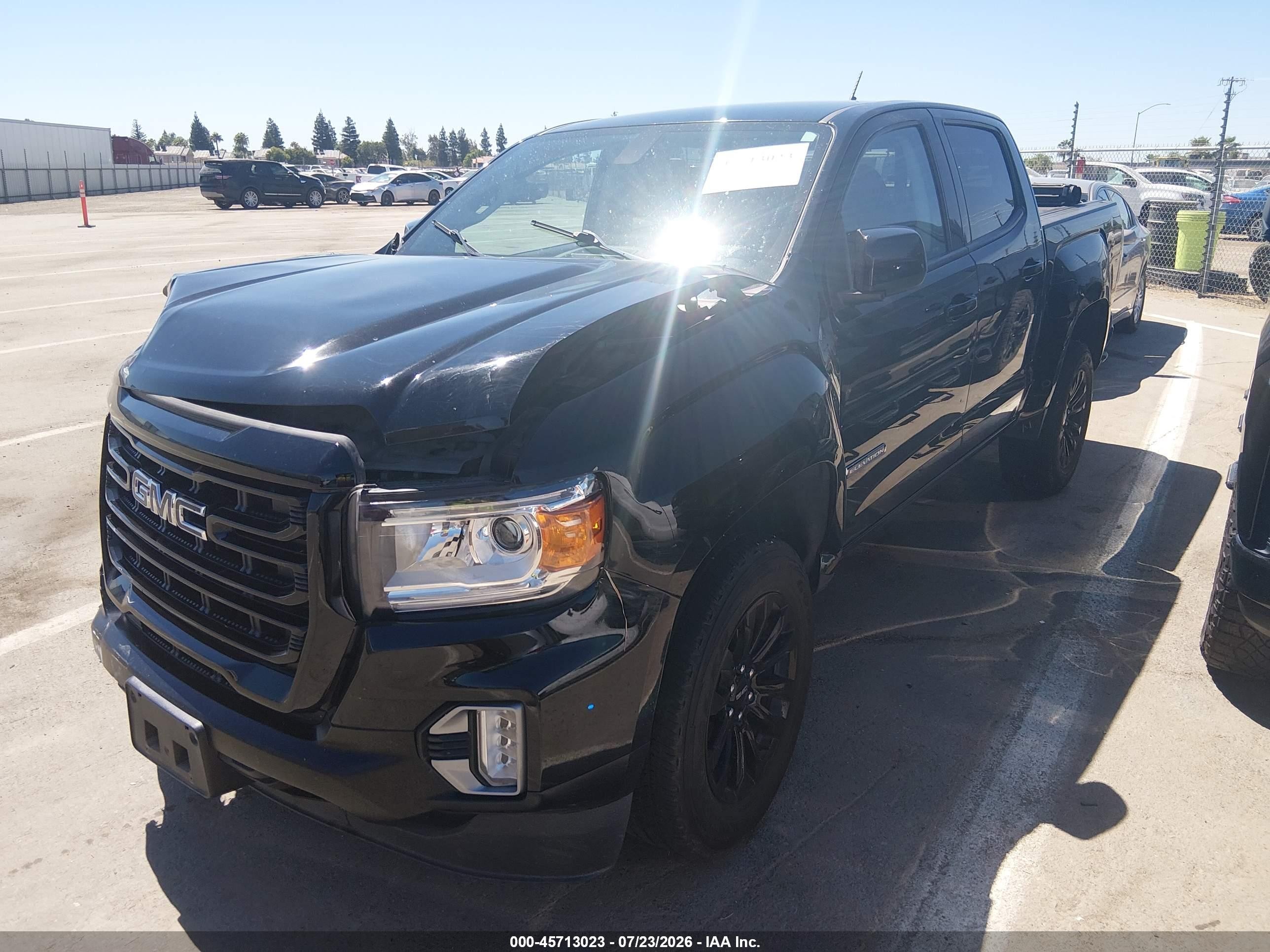 2022 Gmc Canyon 2wd  Short Box Elevation Black vin: 1GTG5CEN3N1318203