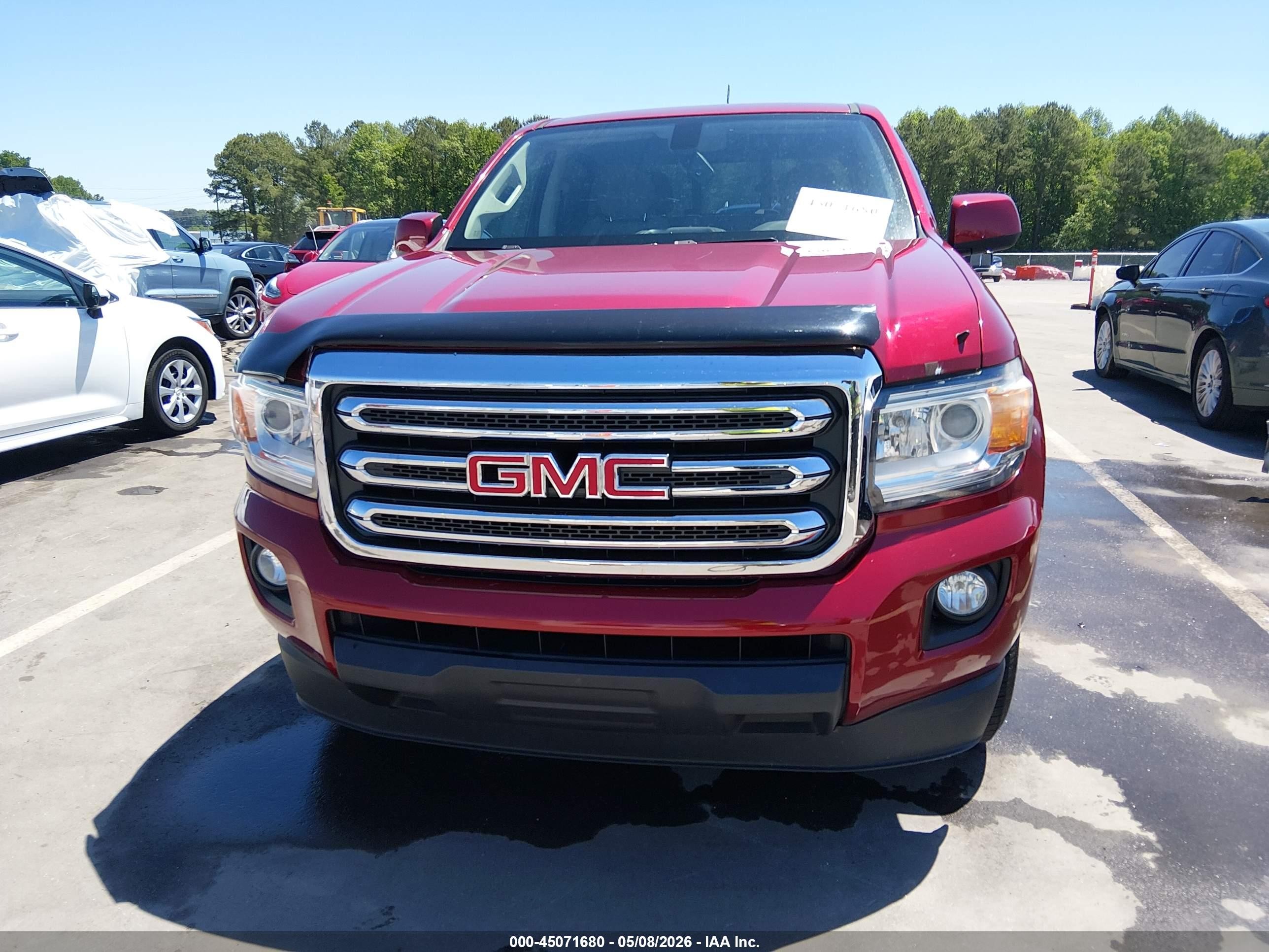 2017 Gmc Canyon Sle Красный vin: 1GTG5CEN9H1318436