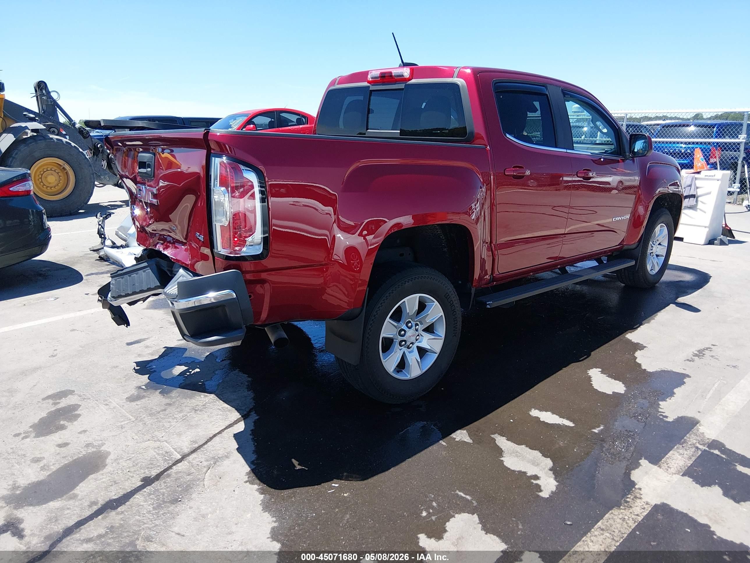 2017 Gmc Canyon Sle Красный vin: 1GTG5CEN9H1318436