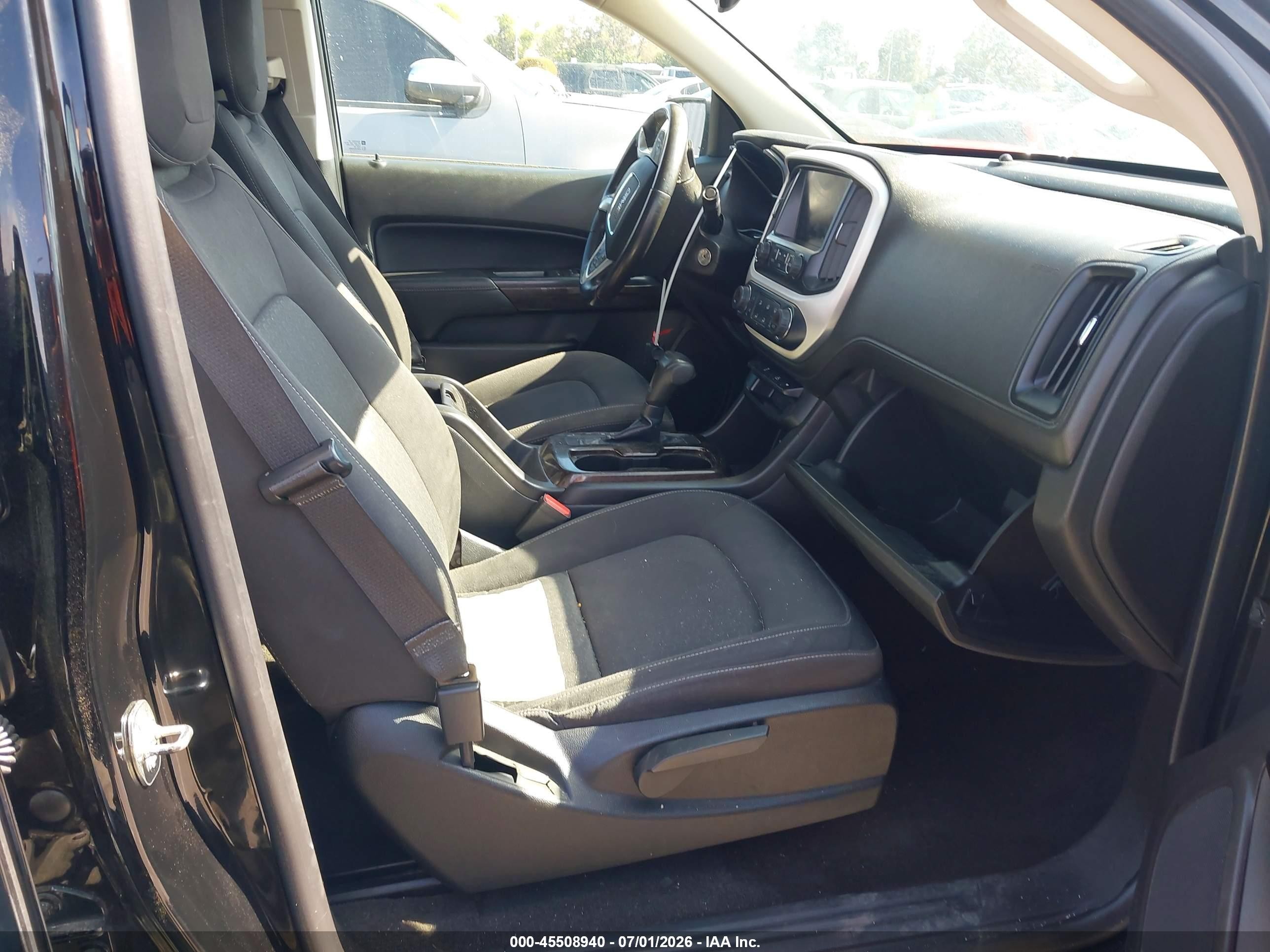 2015 Gmc Canyon 4wd Sle Black vin: 1GTG6BE32F1173727