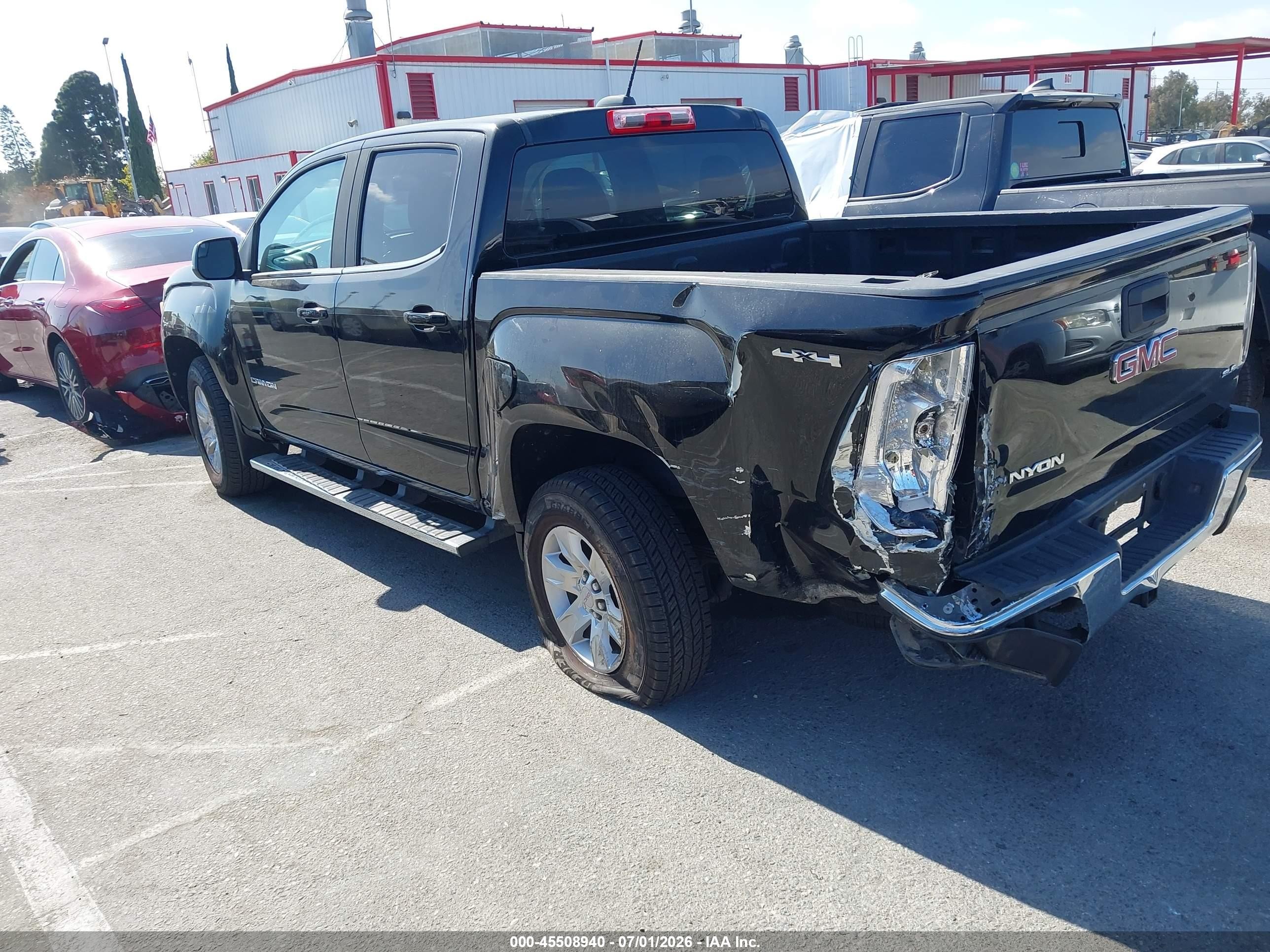 2015 Gmc Canyon 4wd Sle Black vin: 1GTG6BE32F1173727