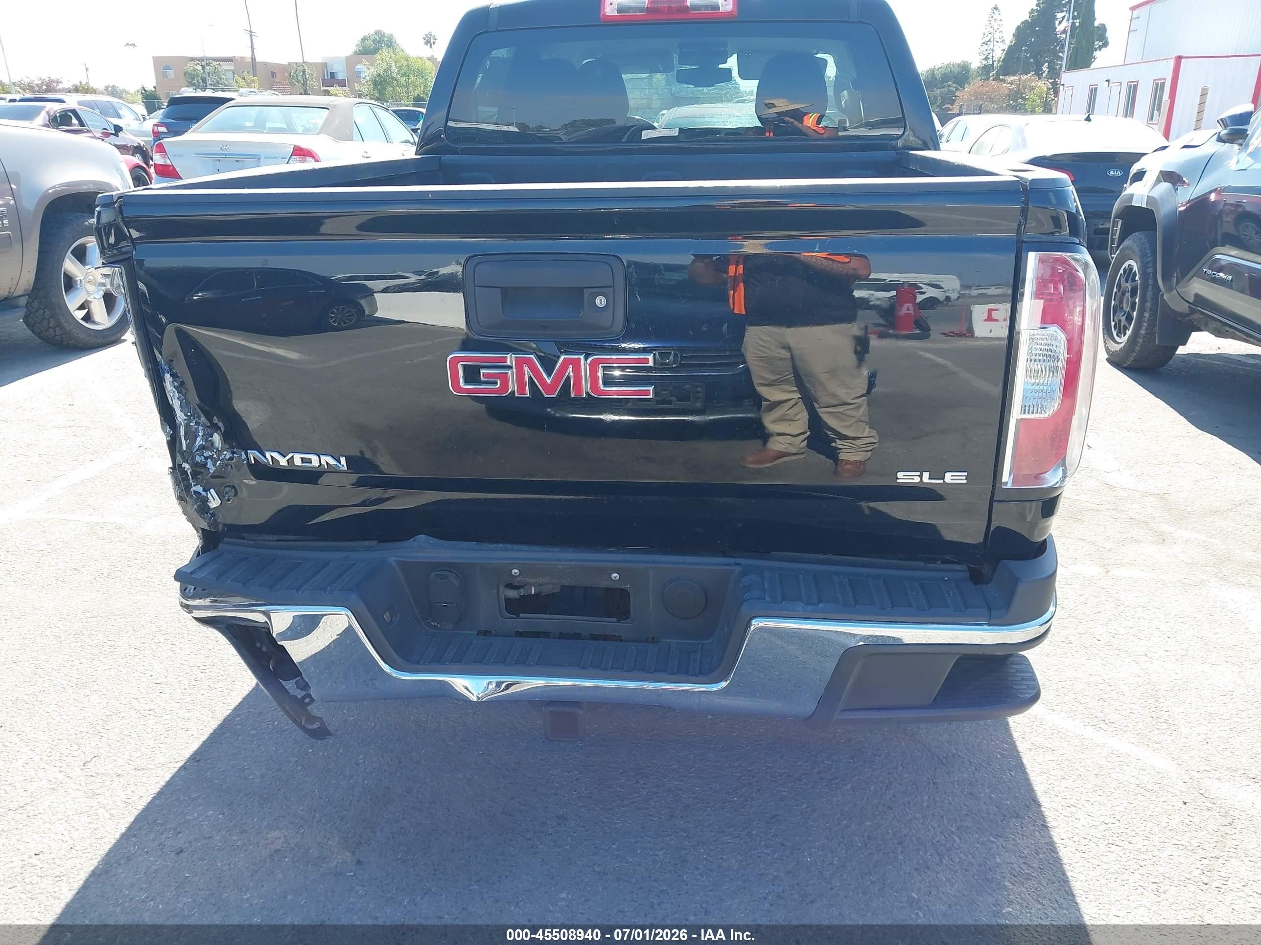 2015 Gmc Canyon 4wd Sle Black vin: 1GTG6BE32F1173727