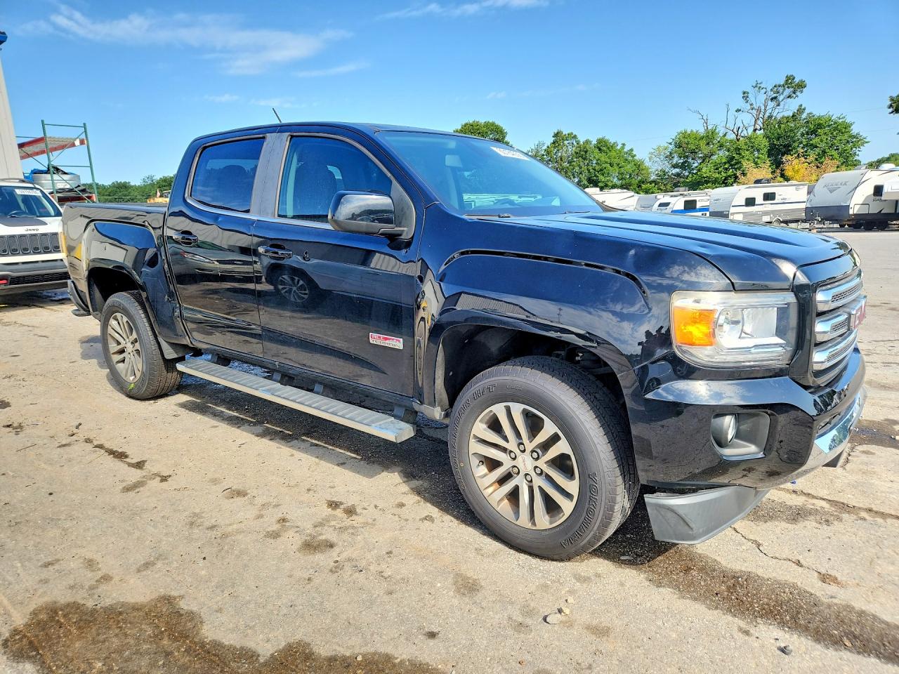2015 Gmc Canyon Sle Black vin: 1GTG6BE33F1123726