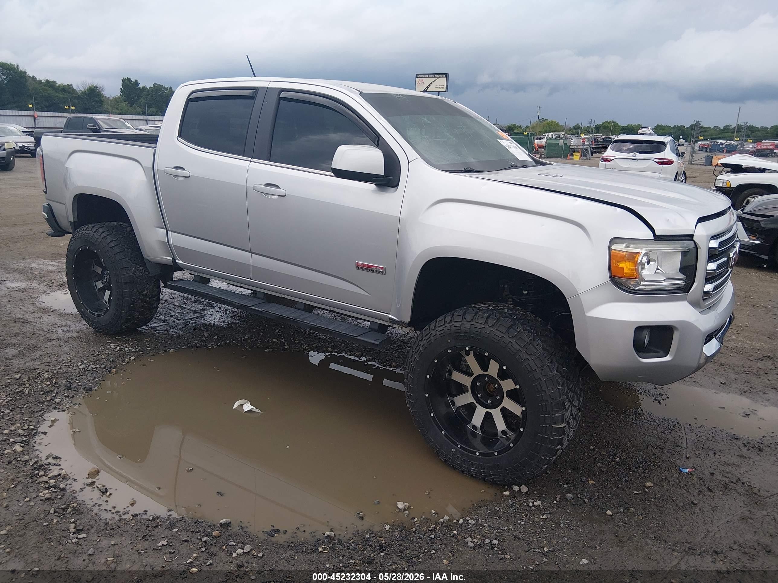 2015 Gmc Canyon Sle Silver vin: 1GTG6BE35F1239476