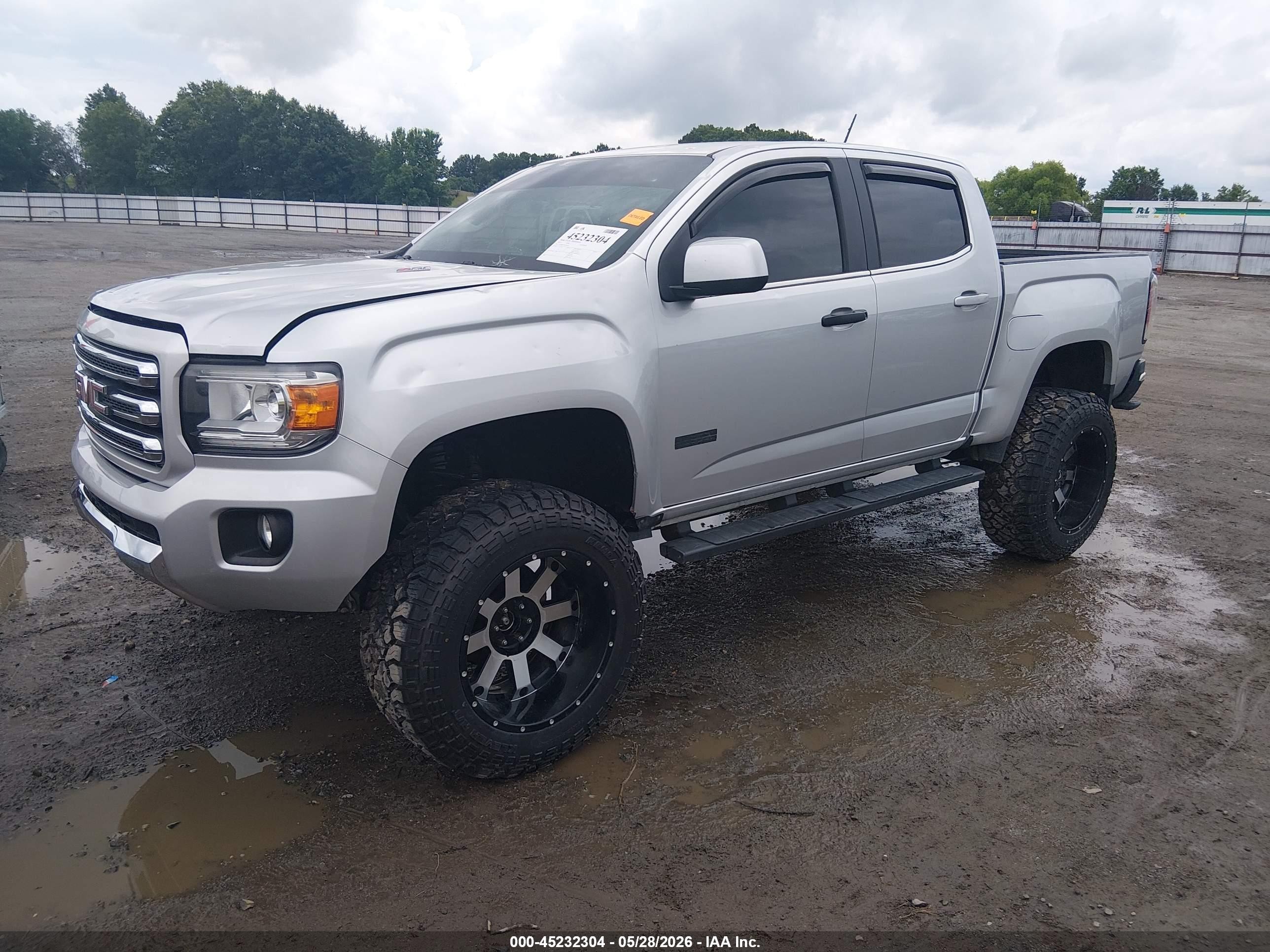 2015 Gmc Canyon Sle Серебряный vin: 1GTG6BE35F1239476
