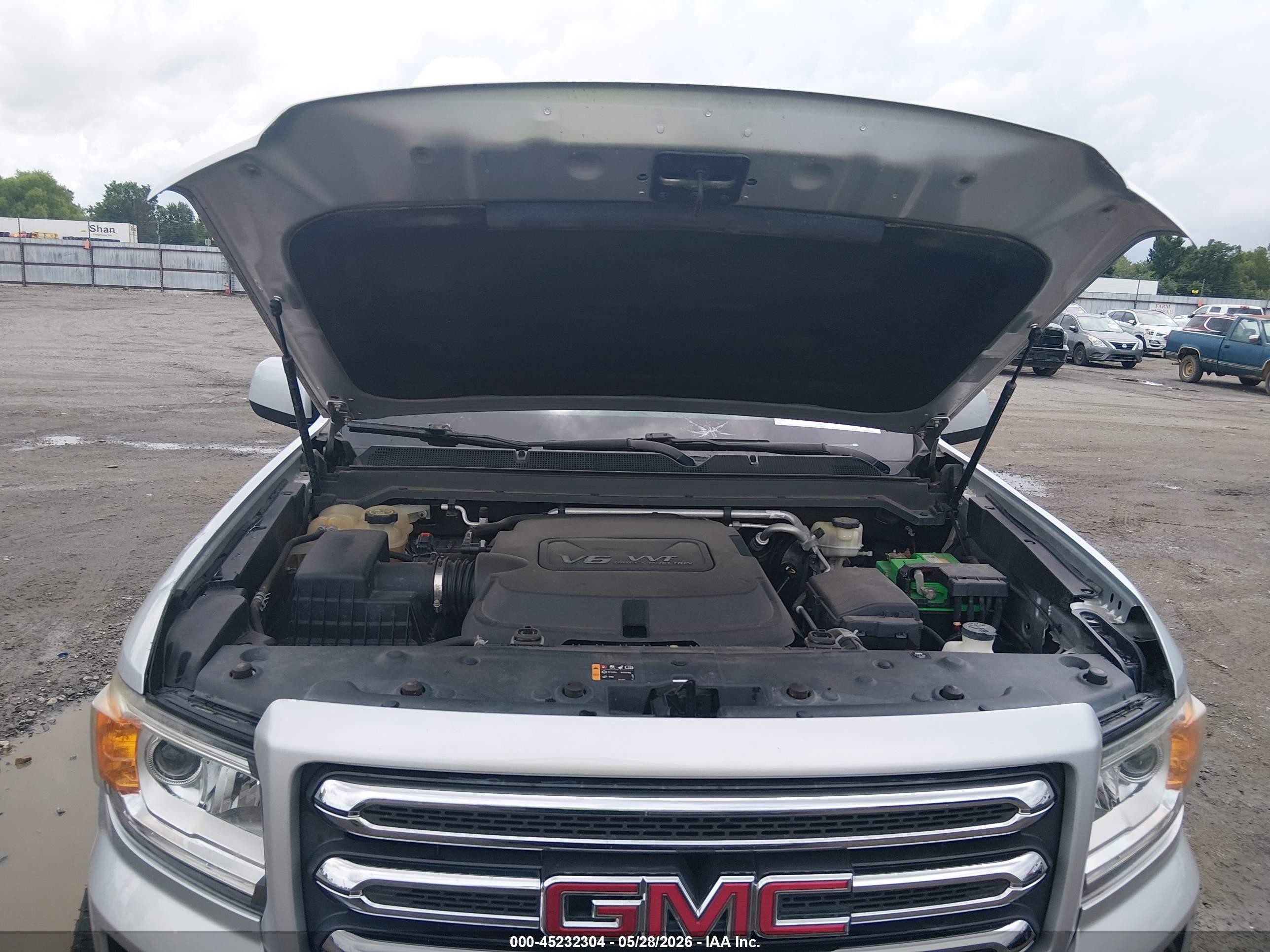 2015 Gmc Canyon Sle Серебряный vin: 1GTG6BE35F1239476