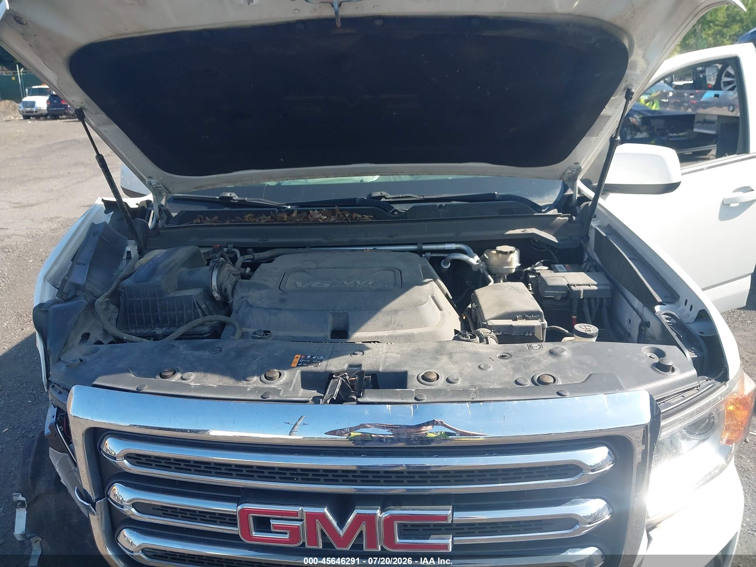 2015 Gmc Canyon 4wd Sle Белый vin: 1GTG6BE36F1212156