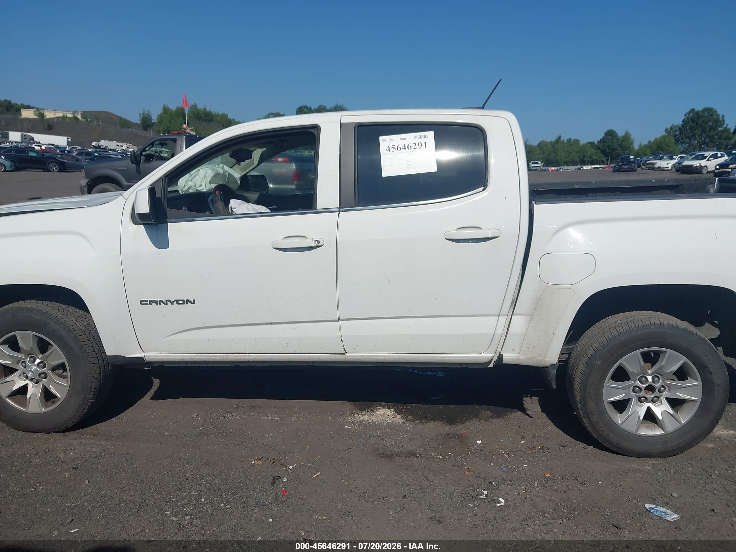 2015 Gmc Canyon 4wd Sle Белый vin: 1GTG6BE36F1212156